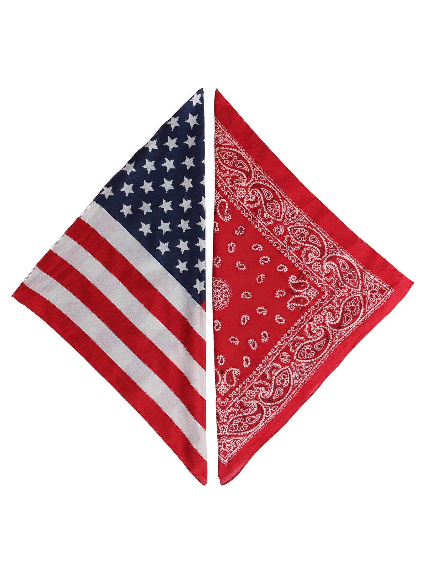 Americana Bandana 2 Pack, , alternate