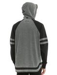 XXX RUDE Grey & Black Pullover Raglan Hoodie, , alternate