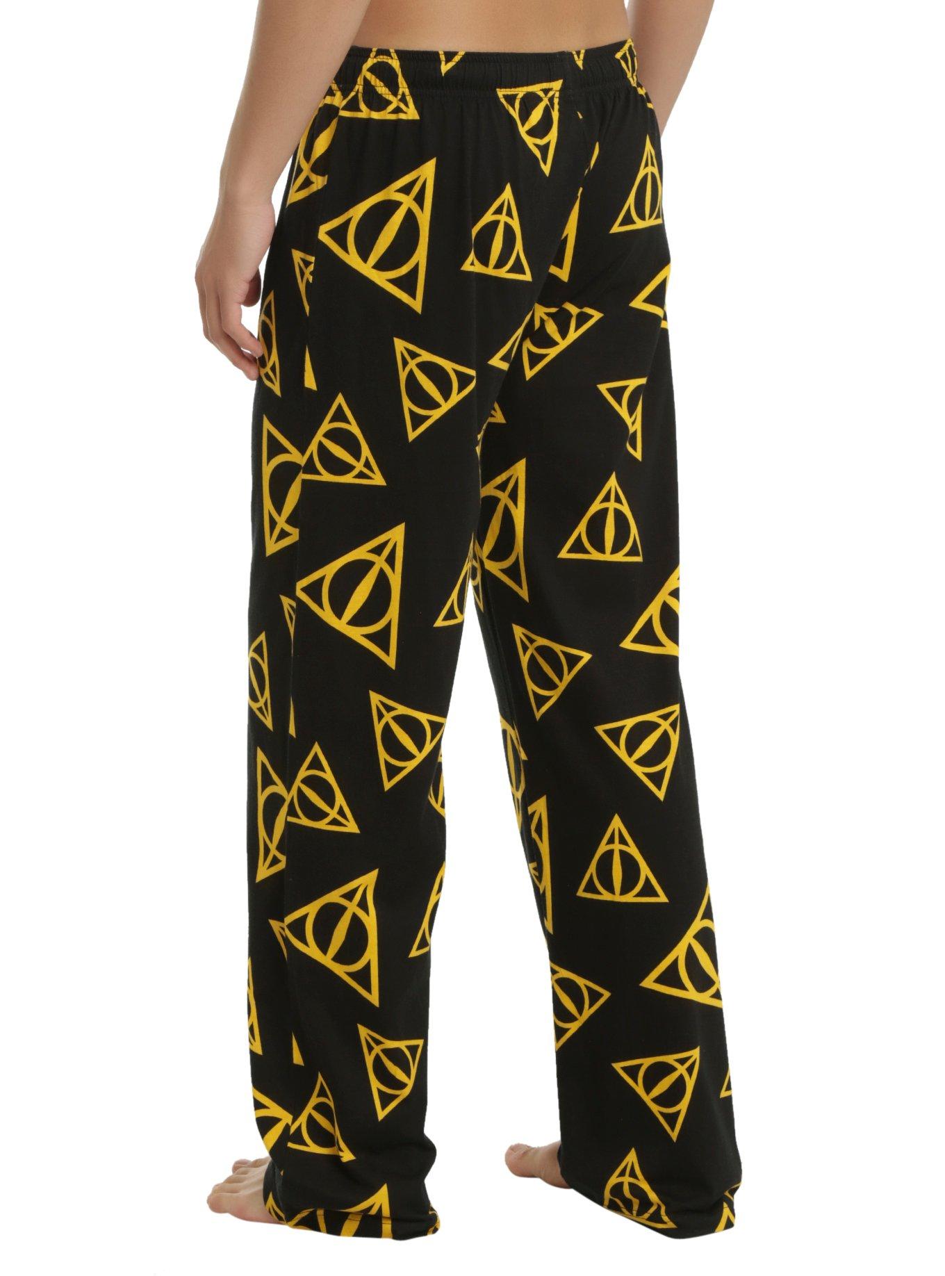 Harry Potter Deathly Hallows Print Guys Pajama Pants | Hot Topic