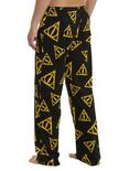 Harry Potter Deathly Hallows Print Guys Pajama Pants, , alternate