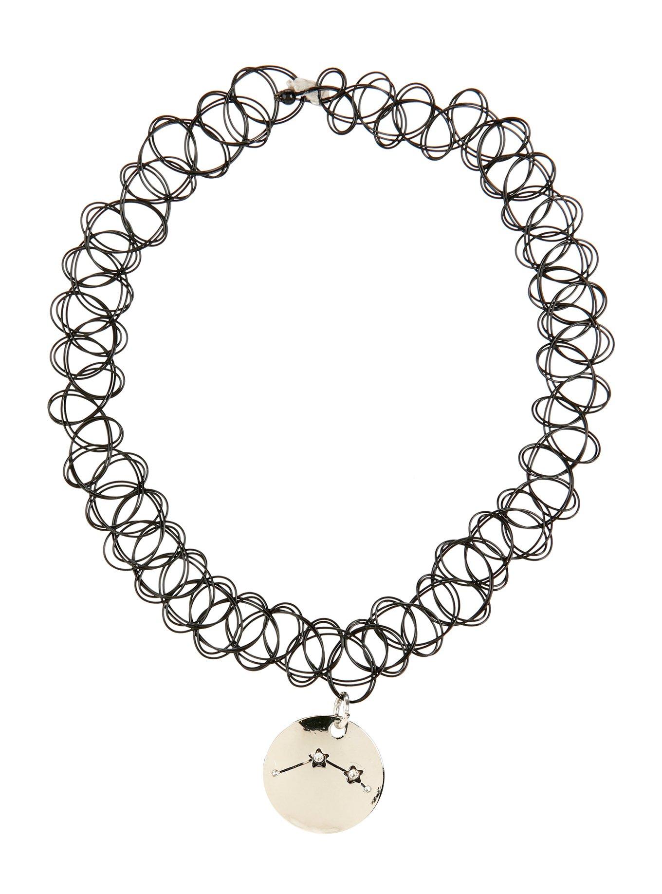 Aries Constellation Tattoo Choker, , alternate