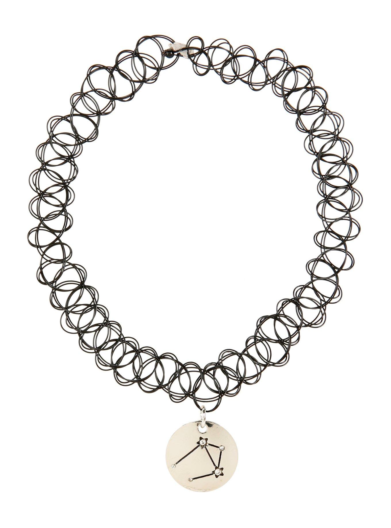 Libra Constellation Tattoo Choker, , alternate