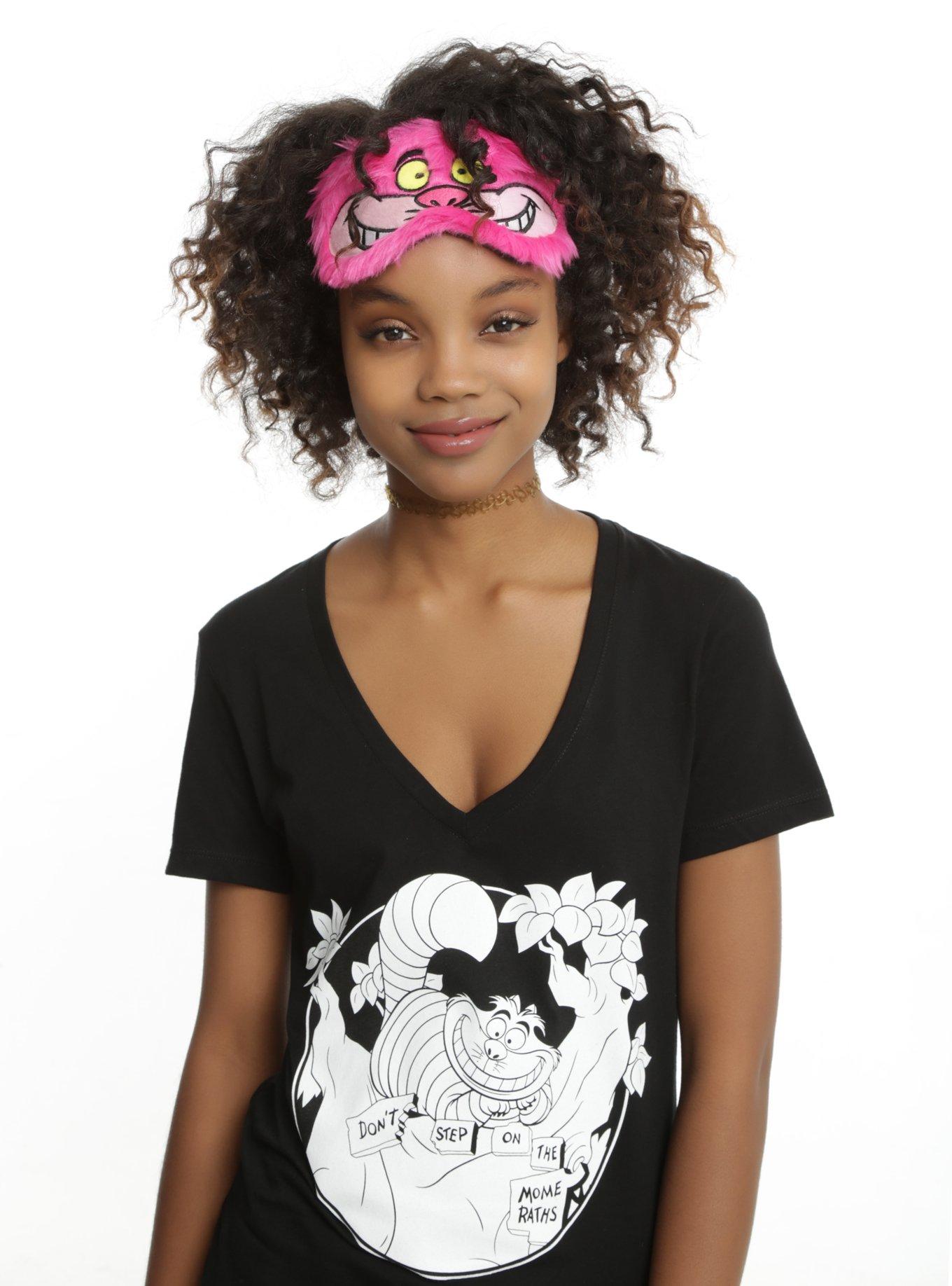 Disney Alice In Wonderland Cheshire Cat Fuzzy Sleep Mask, , alternate