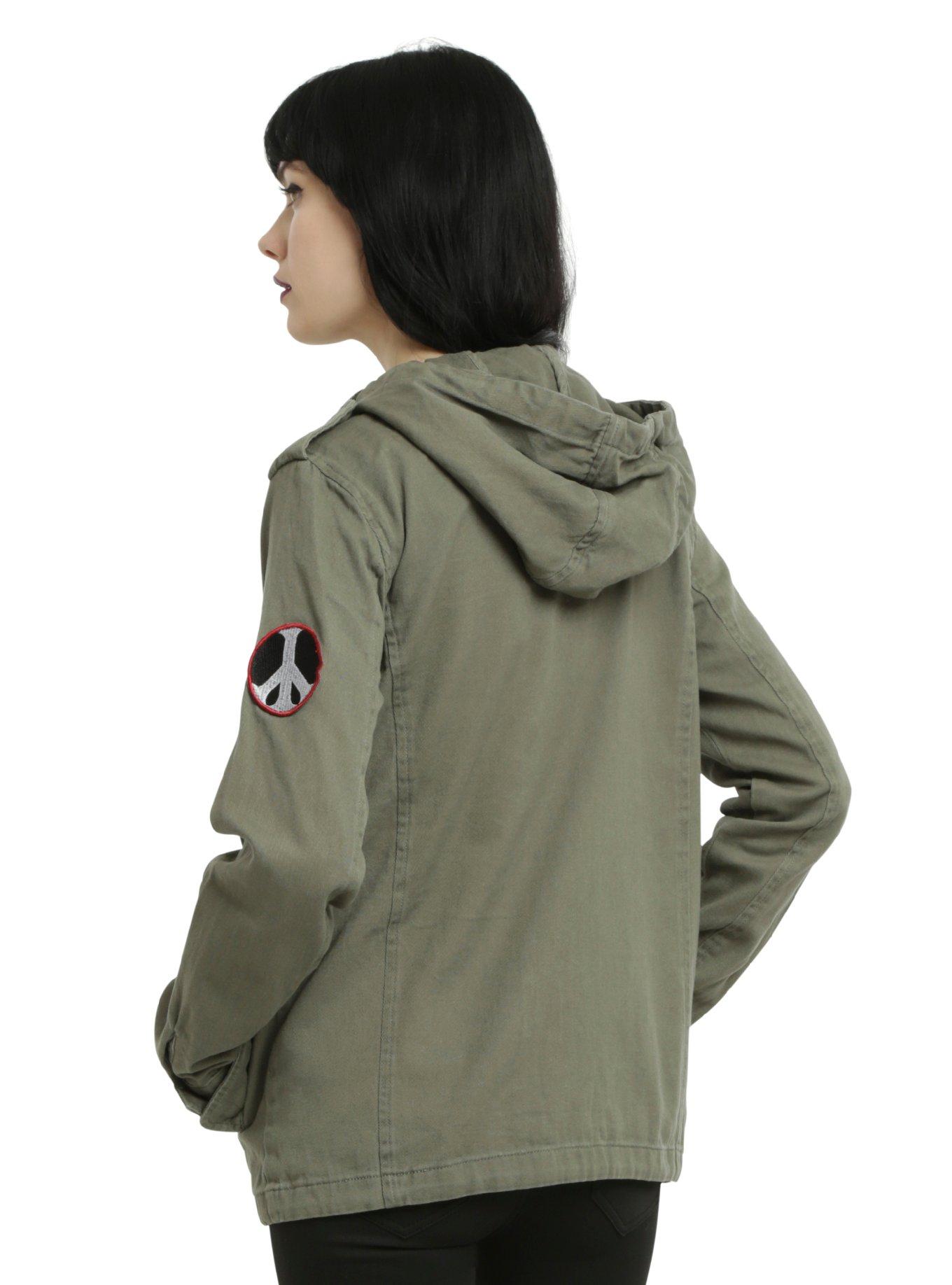 Olive Utility Girls Jacket, , alternate