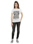All Time Low Striped Heart Girls T-Shirt, , alternate