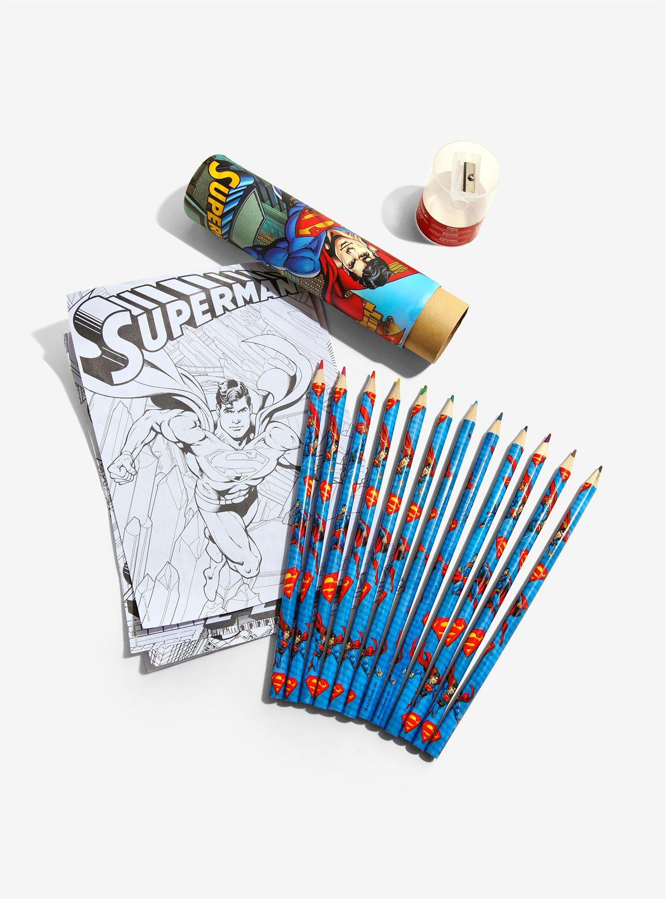 DC Comics Superman Pencil And Poster Tube Set, , alternate