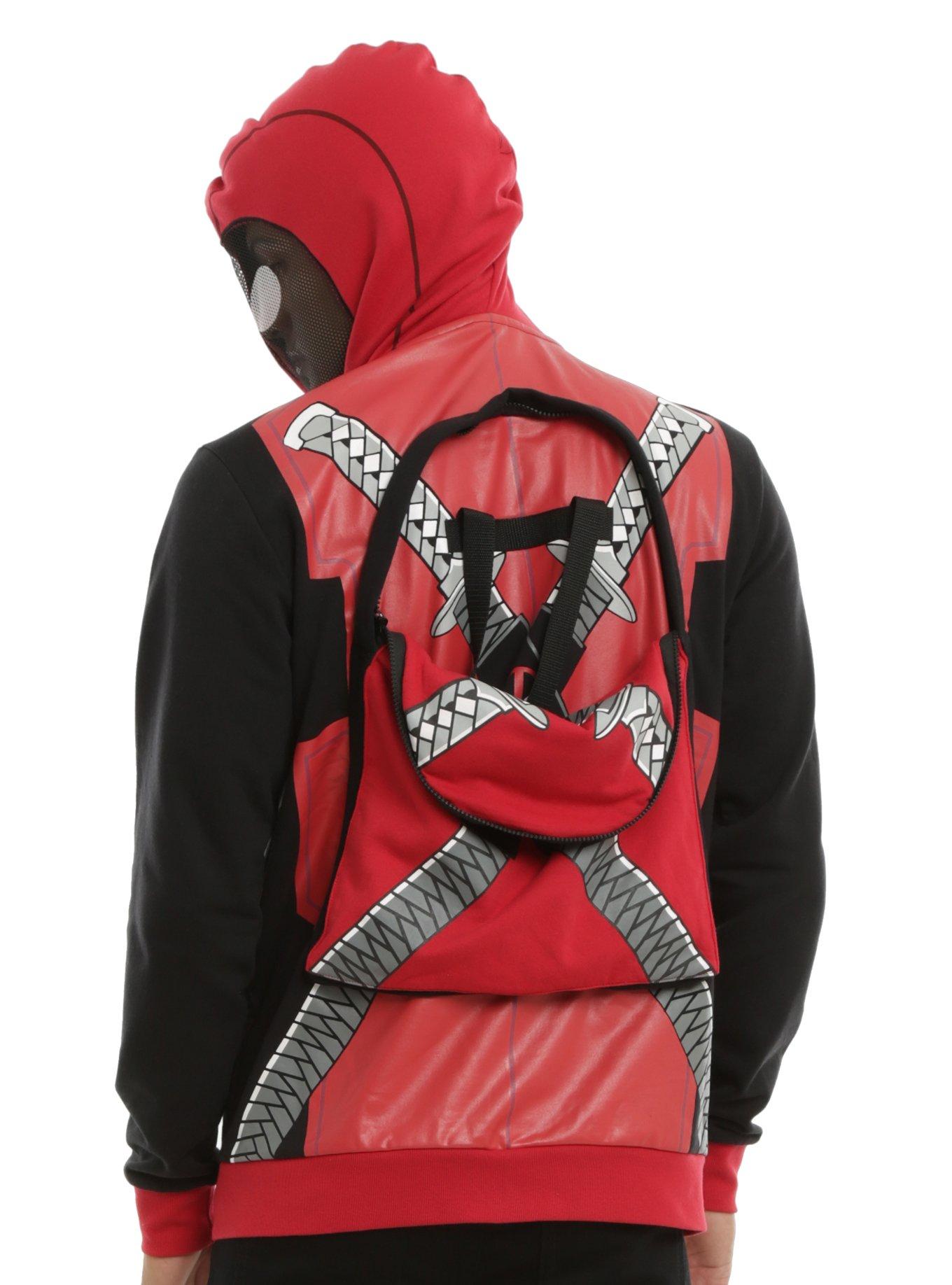 Marvel Deadpool Pack Back Full-Zip Hoodie, , alternate