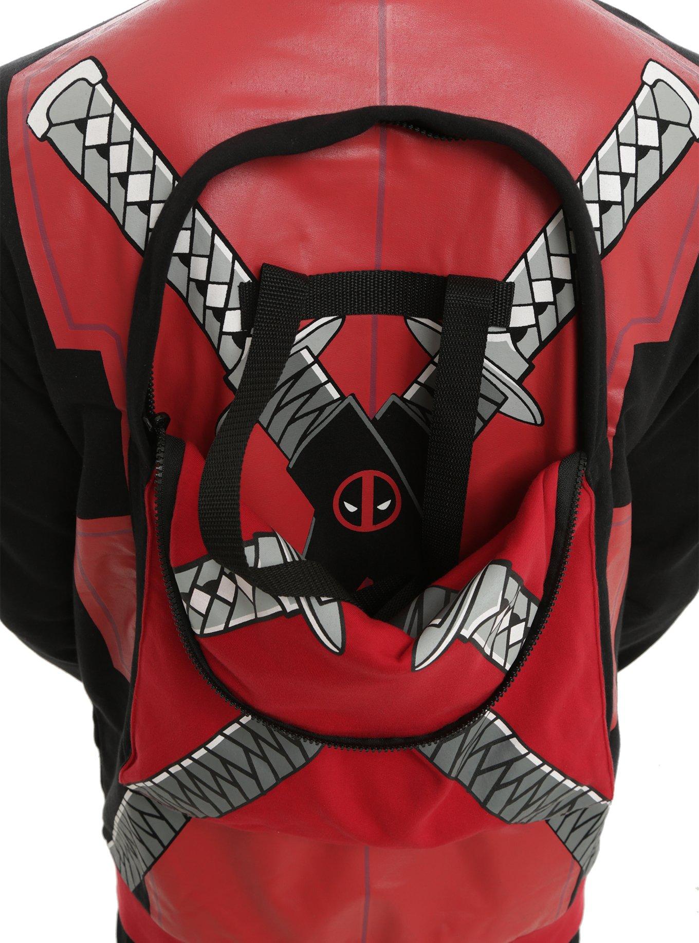 Marvel Deadpool Pack Back Full-Zip Hoodie, , alternate