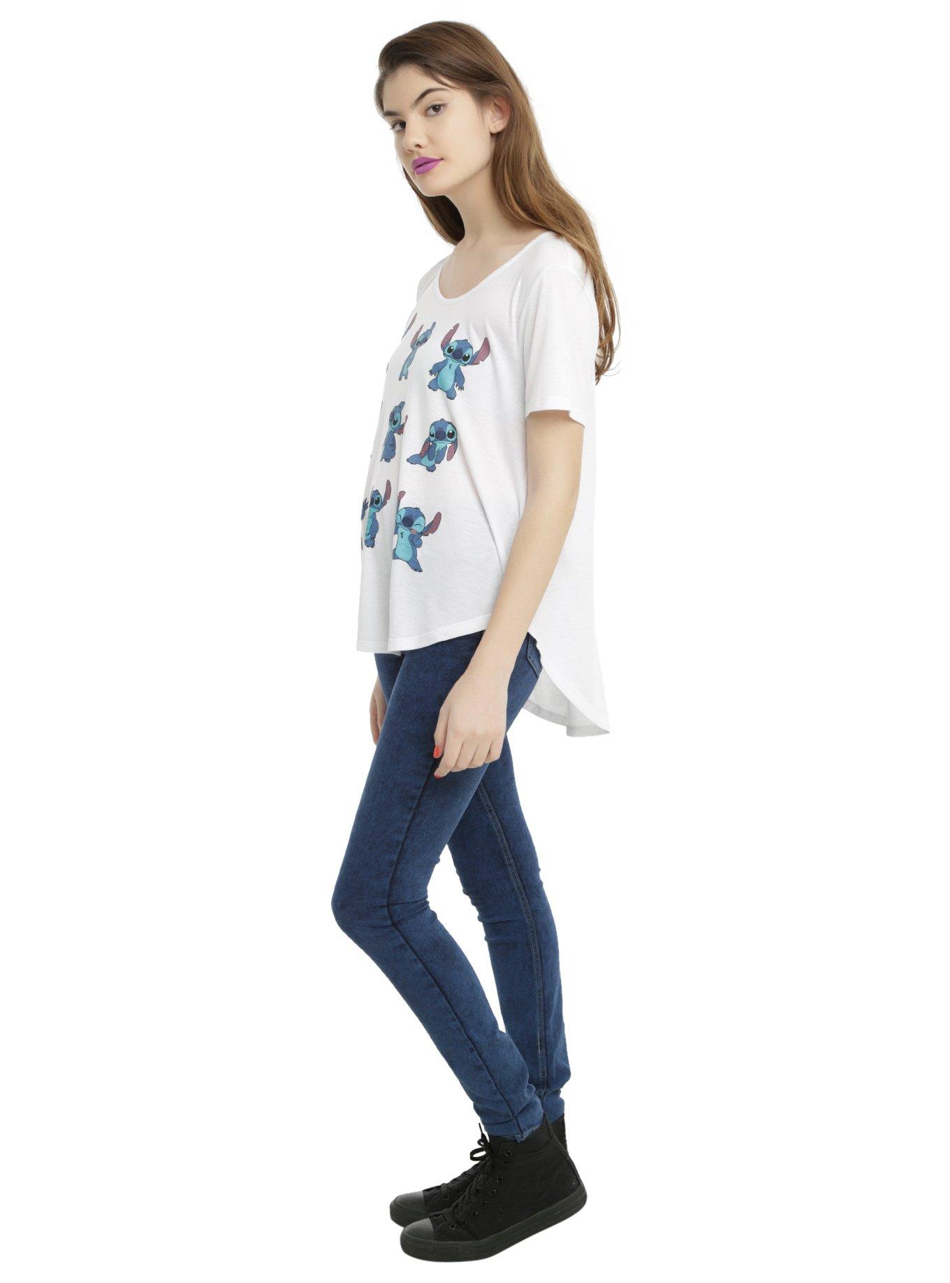 Disney Lilo & Stitch Poses Girls Boyfriend T-Shirt, , alternate