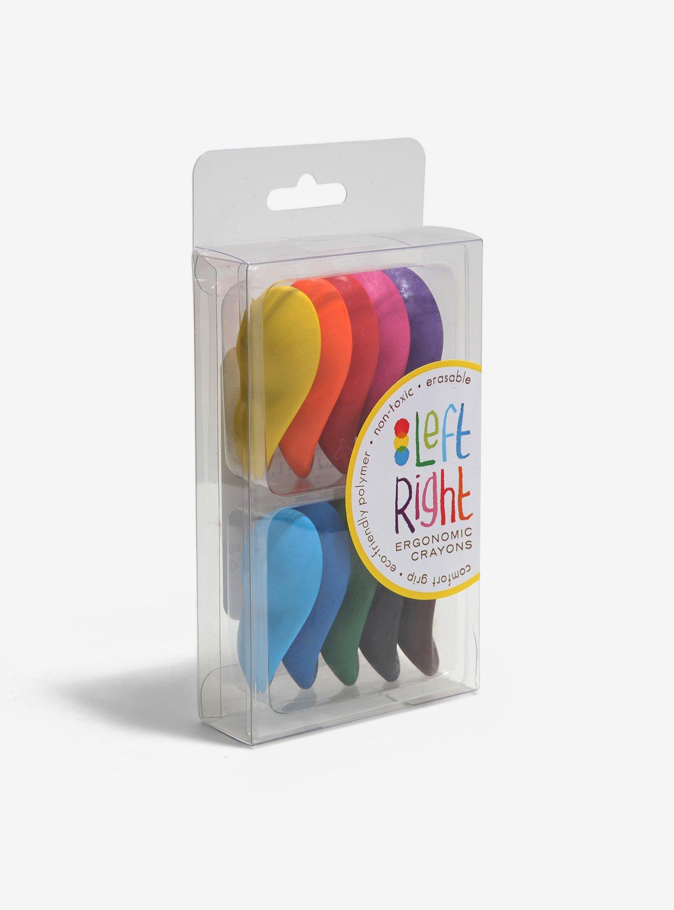 Left Right Ergonomic Crayons, , alternate