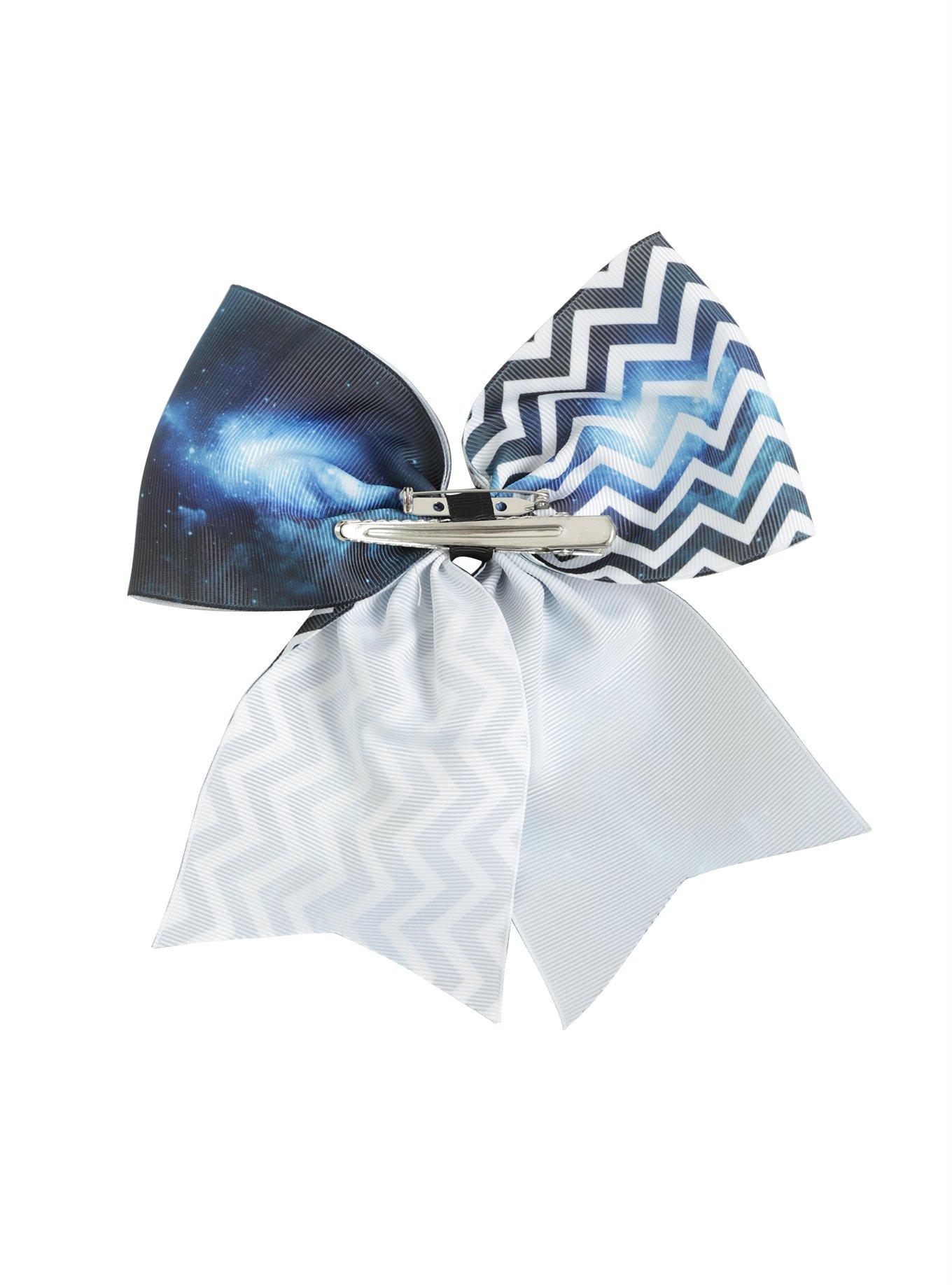 Chevron Galaxy Cheer Hair Bow, , alternate