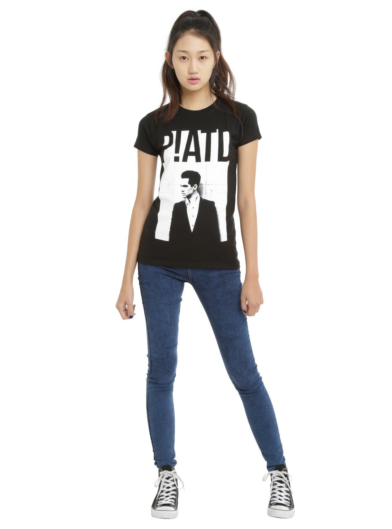 Panic! At The Disco P!ATD Brendon Girls T-Shirt, BLACK, alternate