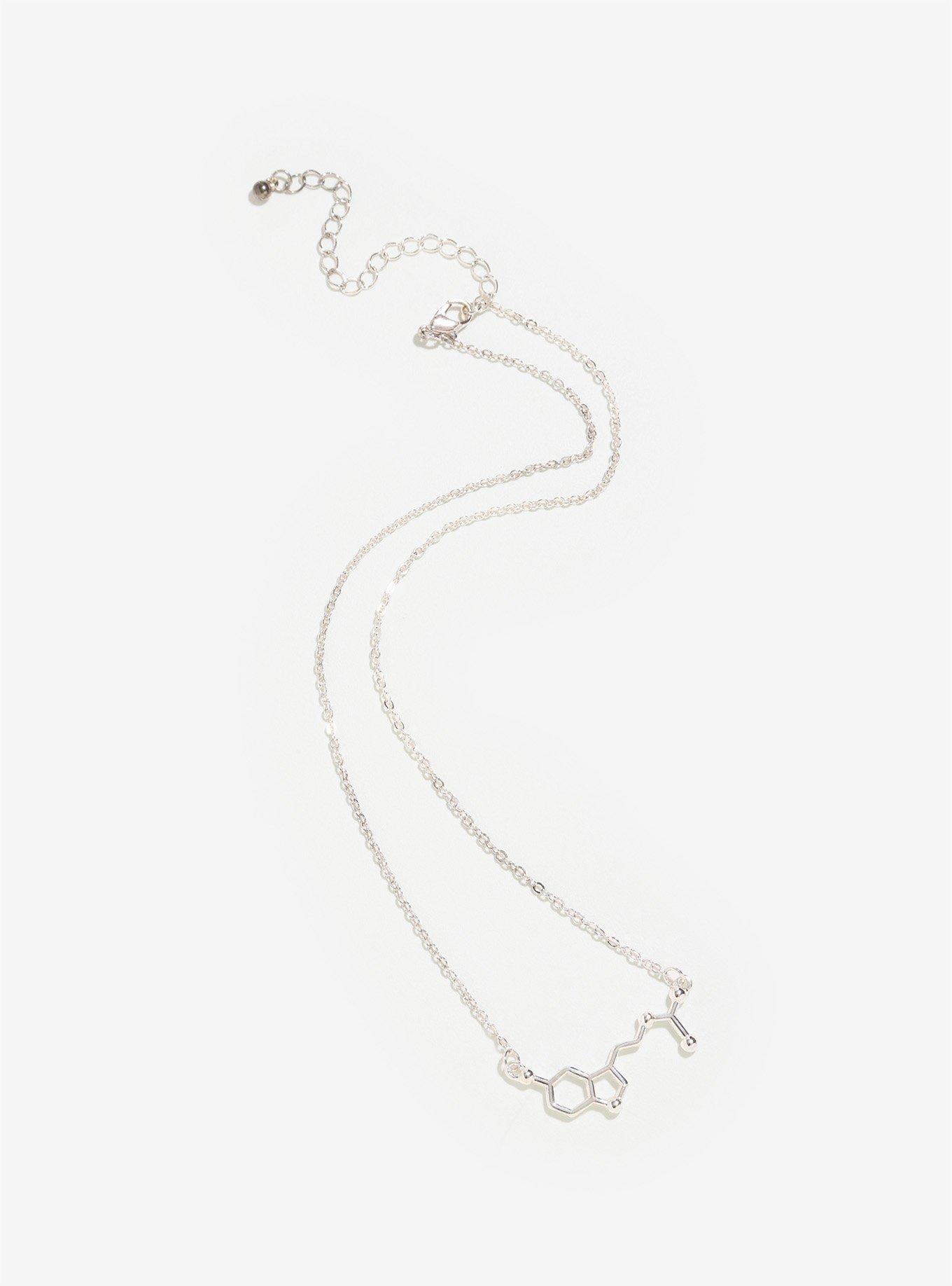 Melatonin Sterling Silver Plated Necklace, , alternate