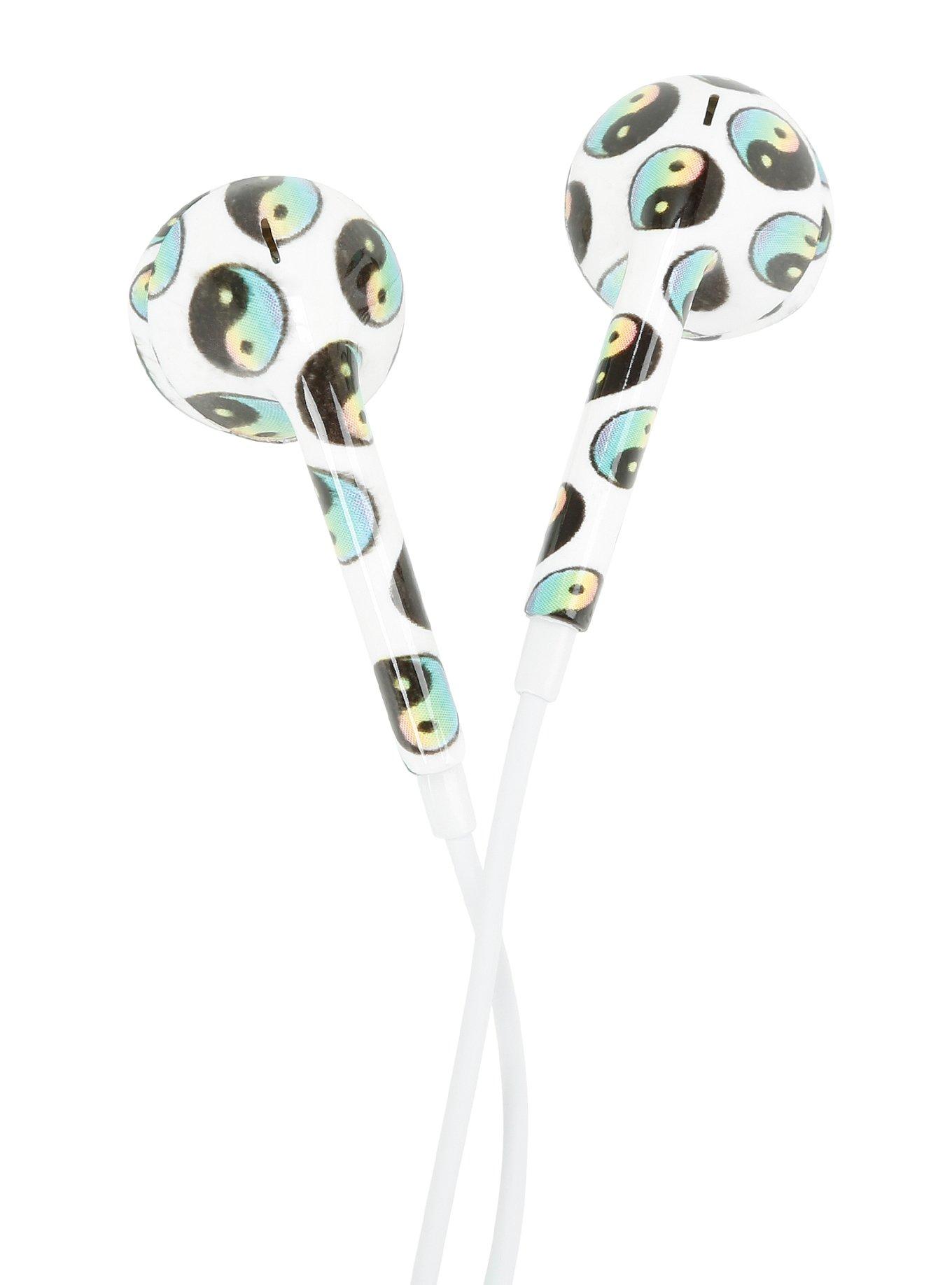 Micase Pastel Yin-Yang Print Earbuds, , alternate