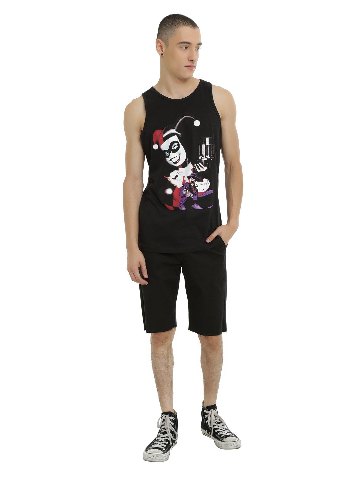 DC Comics Harley Quinn & The Joker Tank Top, , alternate