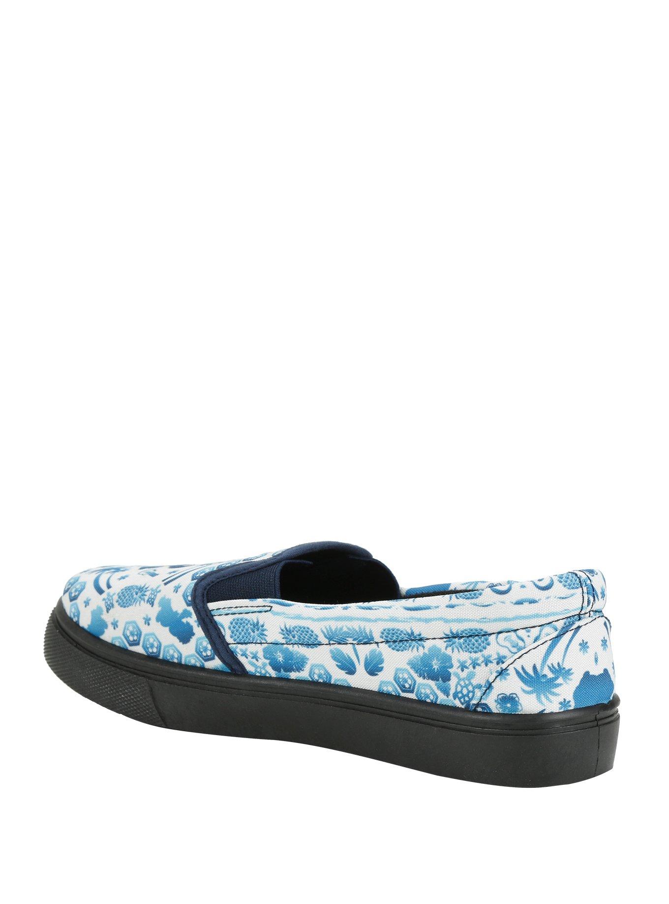 Disney Lilo & Stitch Blue Printed Slip-Ons, , alternate