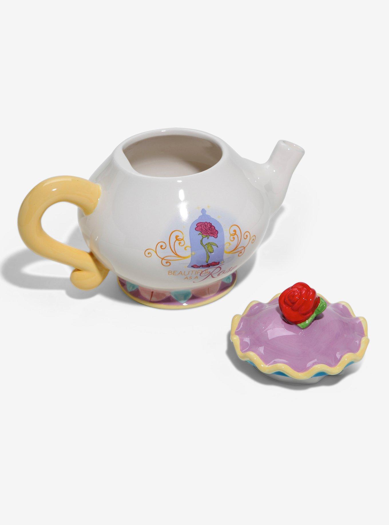 Disney Beauty And The Beast Beautiful As A Rose Teapot, , alternate
