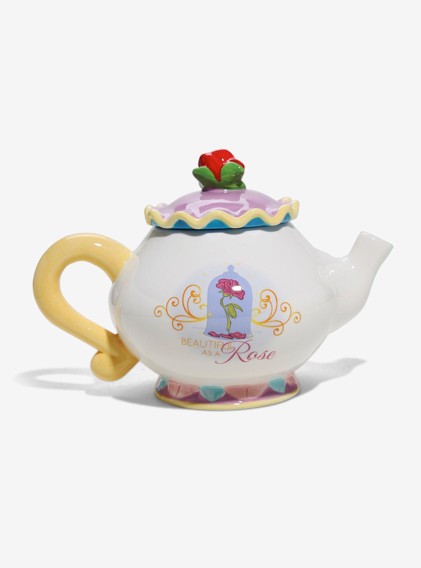 Disney Beauty And The Beast Beautiful As A Rose Teapot, , alternate