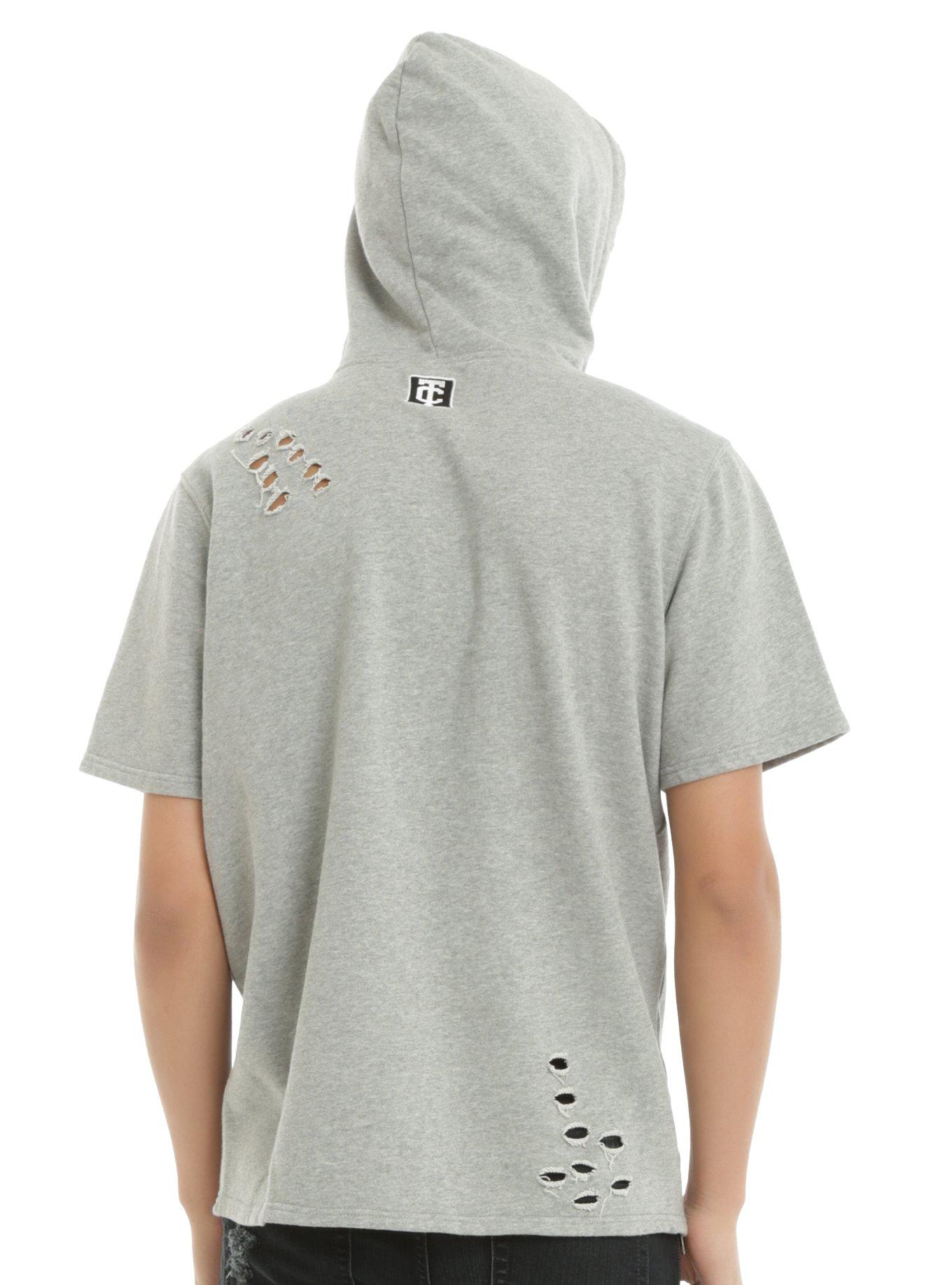 Tyler Carter Short-Sleeve Destructed Hoodie, , alternate