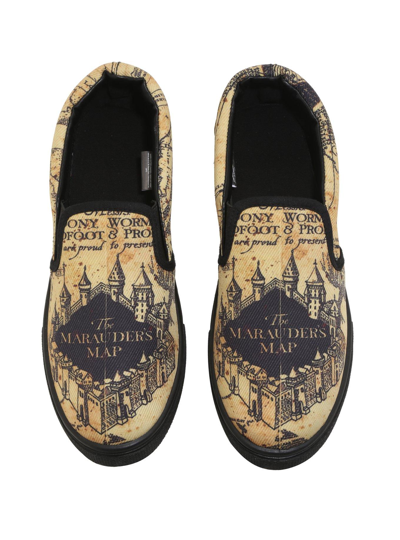 Harry Potter Marauder's Map Slip-On Sneakers, , alternate