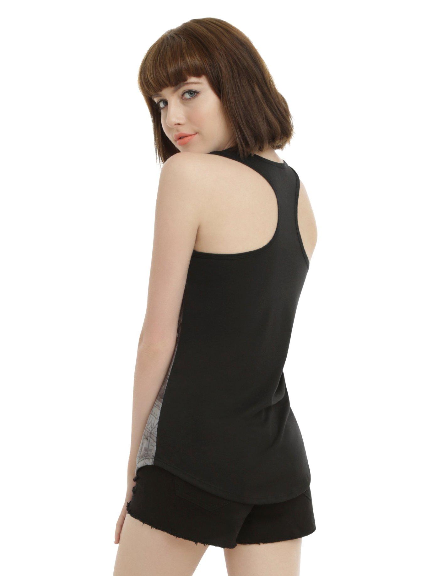 Disney Alice Through The Looking Glass Illusion Cheshire Cat Girls Tank Top, , alternate