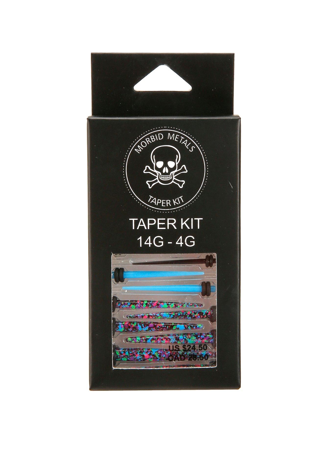 Neon Splatter Taper Kit 14G - 4G, , alternate