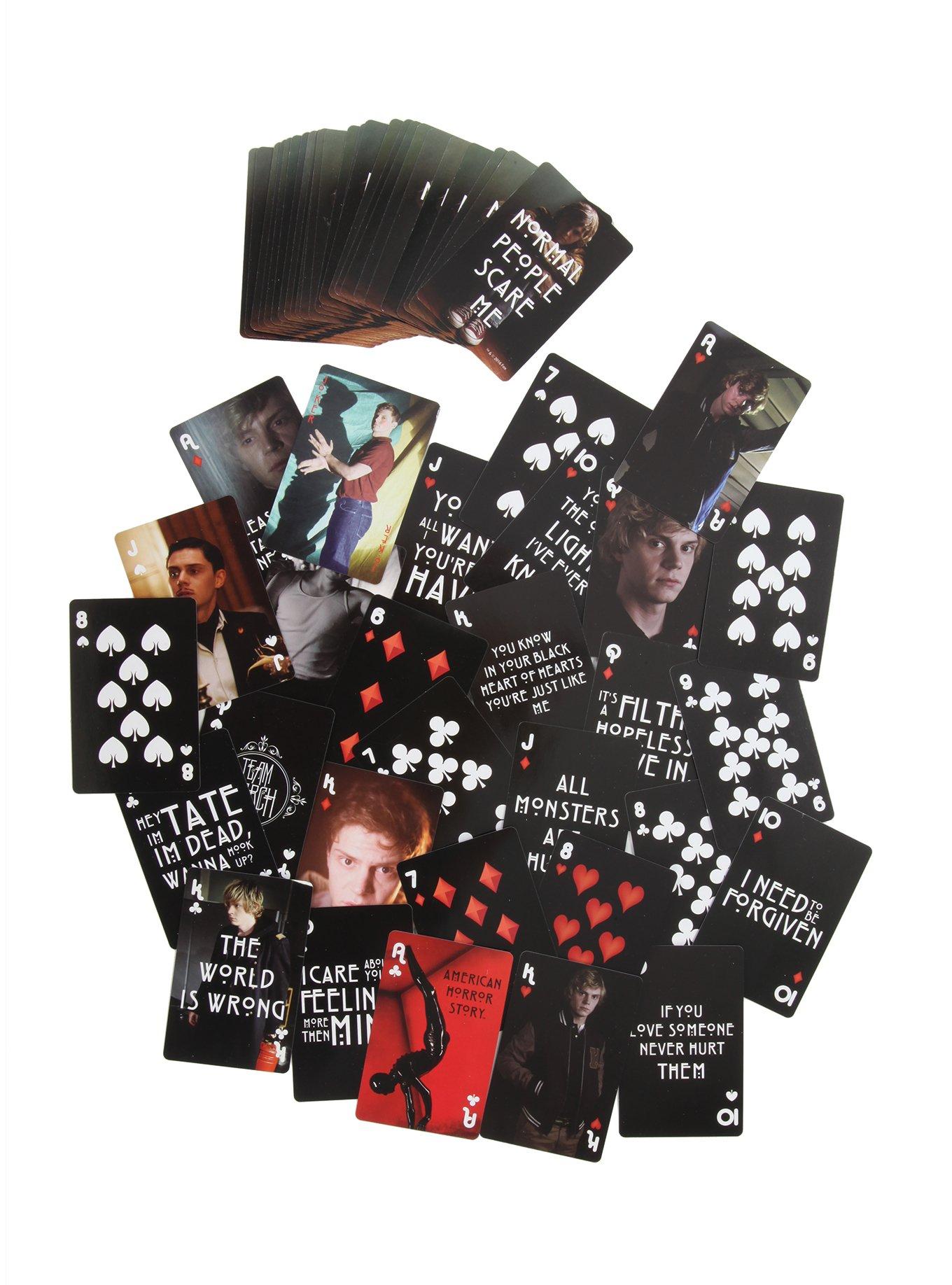 American Horror Story Evan Peters Playing Cards, , alternate