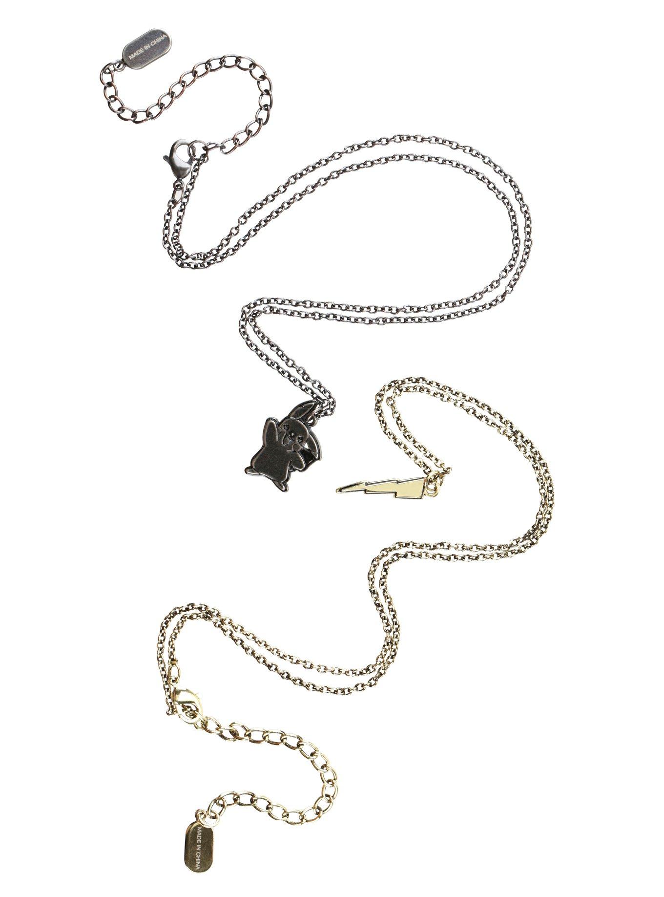 Pokemon Mixed Metal 2 Layer Necklace Set, , alternate