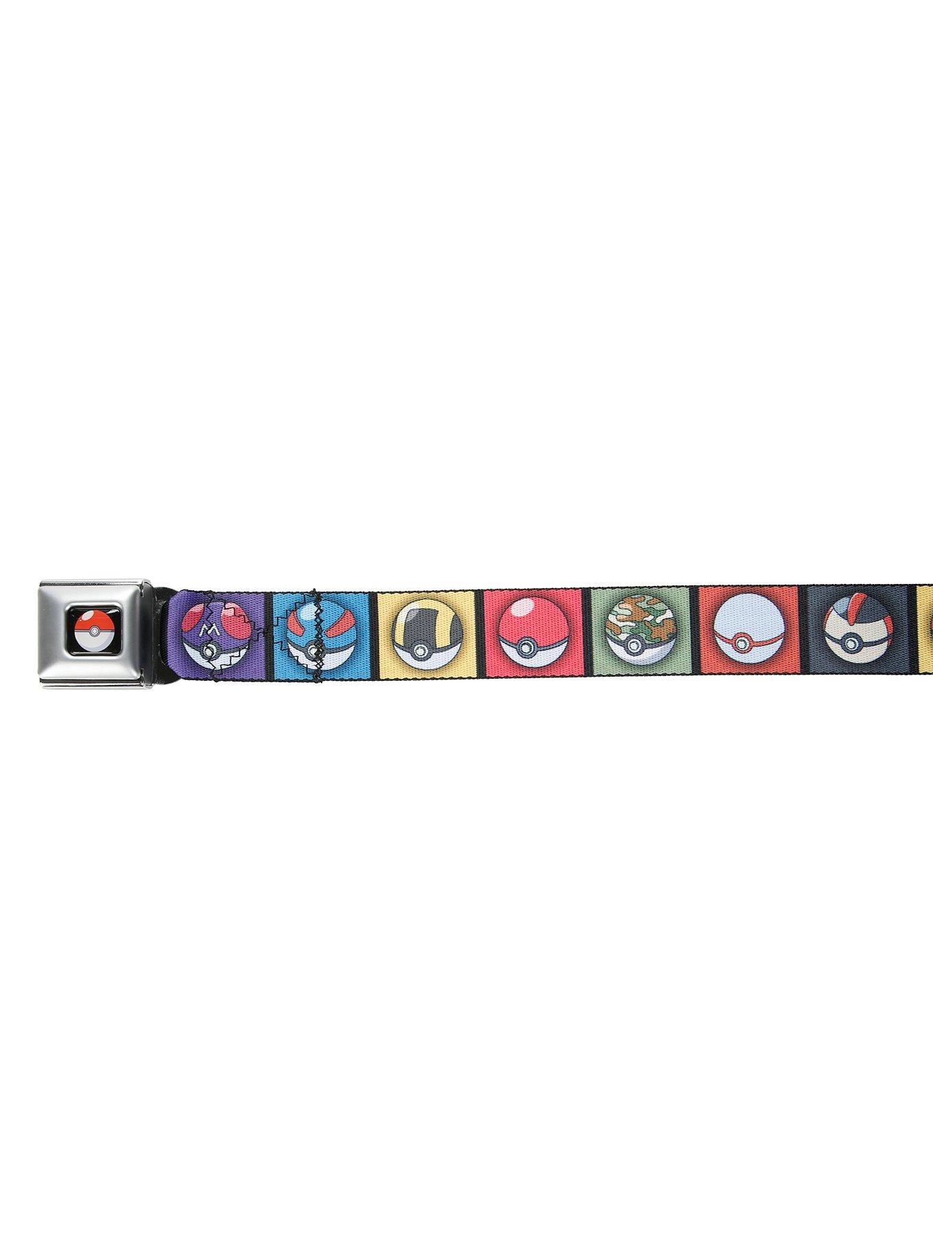 Pokemon Mixed Pokeball Seat Belt Belt, , alternate
