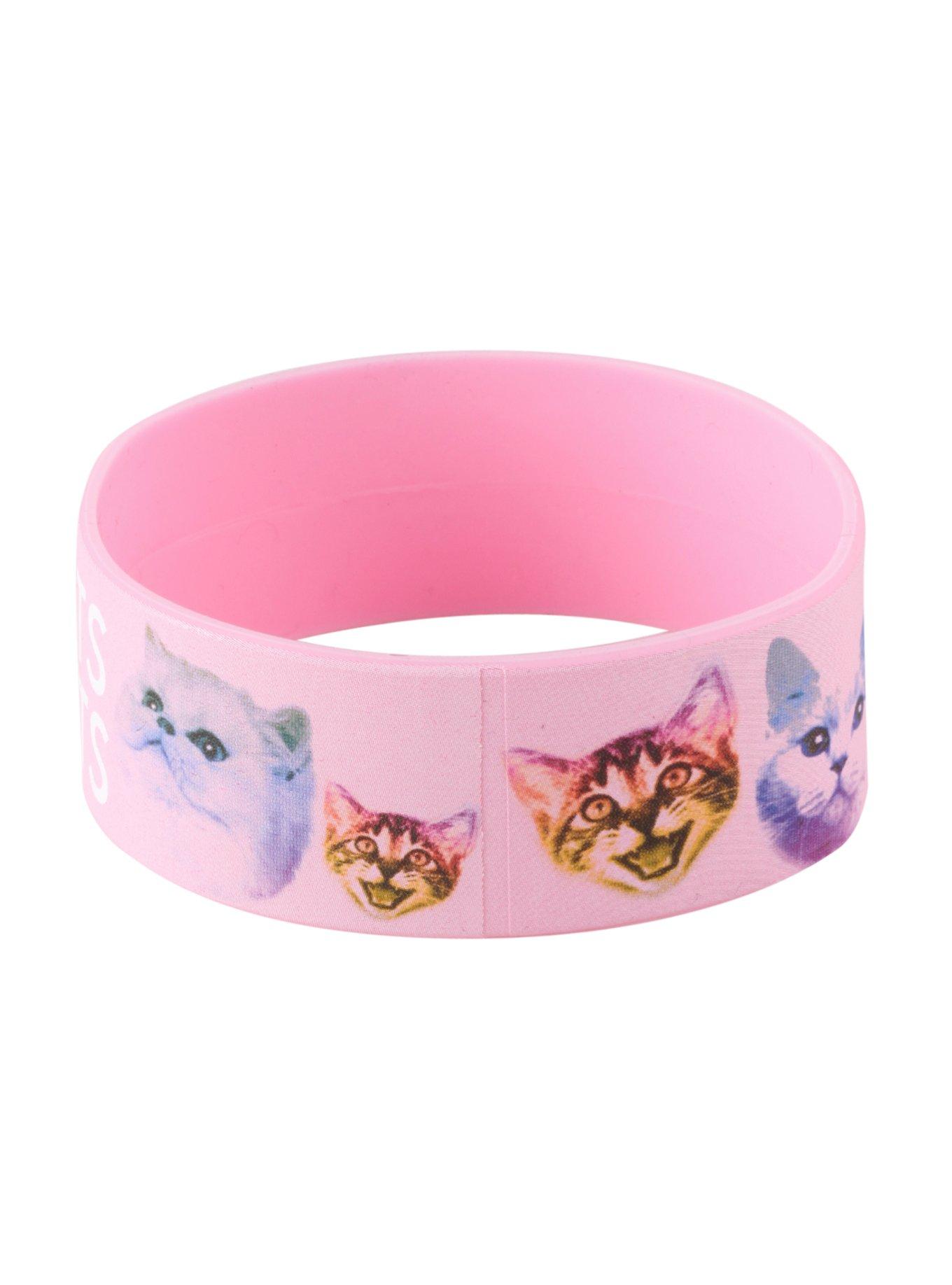 1800HOTLINECATS Rubber Bracelet, , alternate