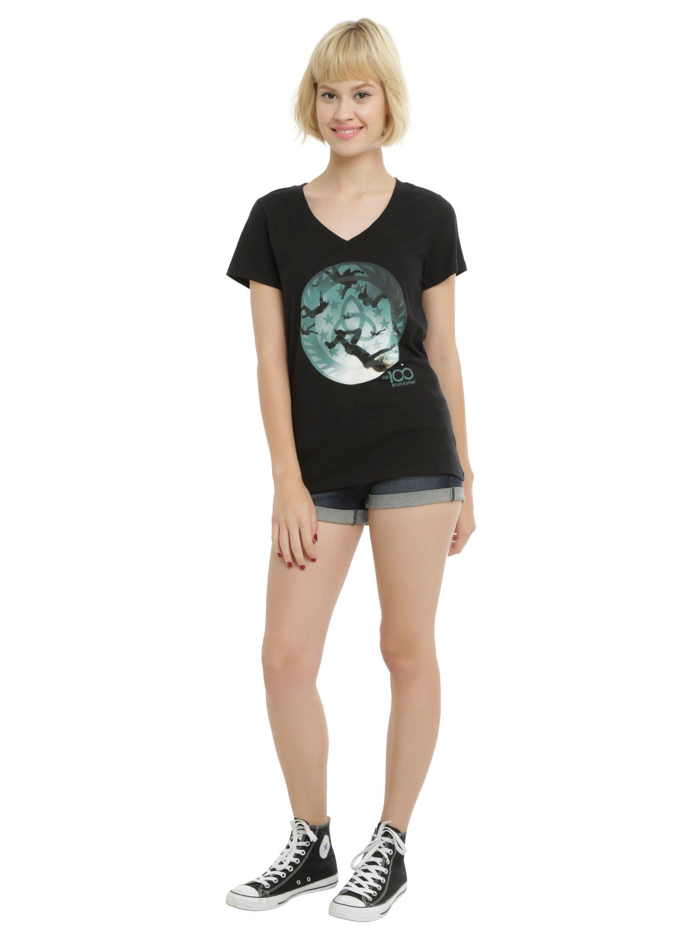 The 100 Circle Logo Girls T-Shirt, , alternate
