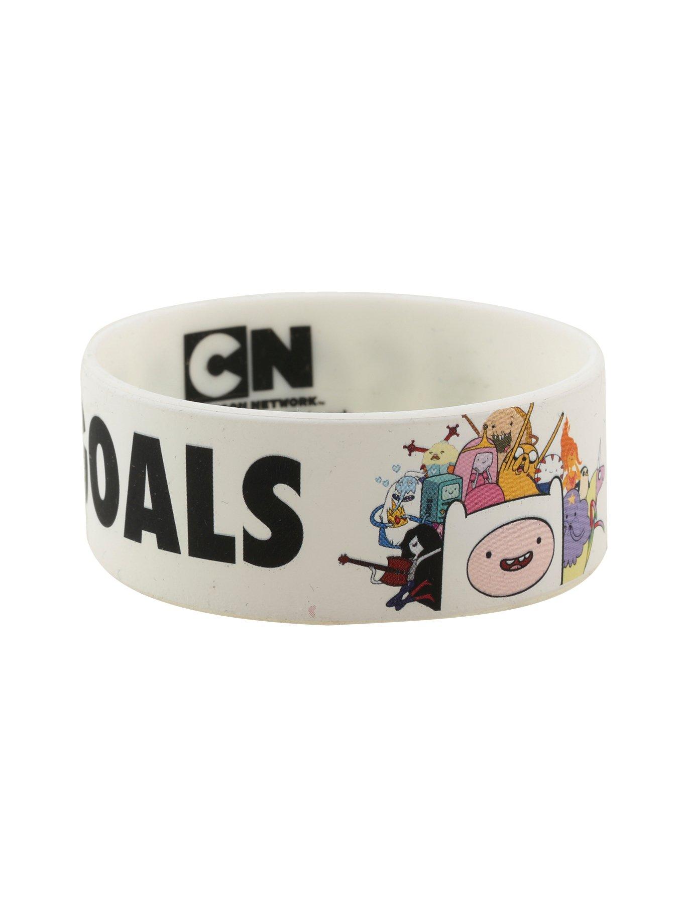 Adventure Time Squad Goals Rubber Bracelet, , alternate