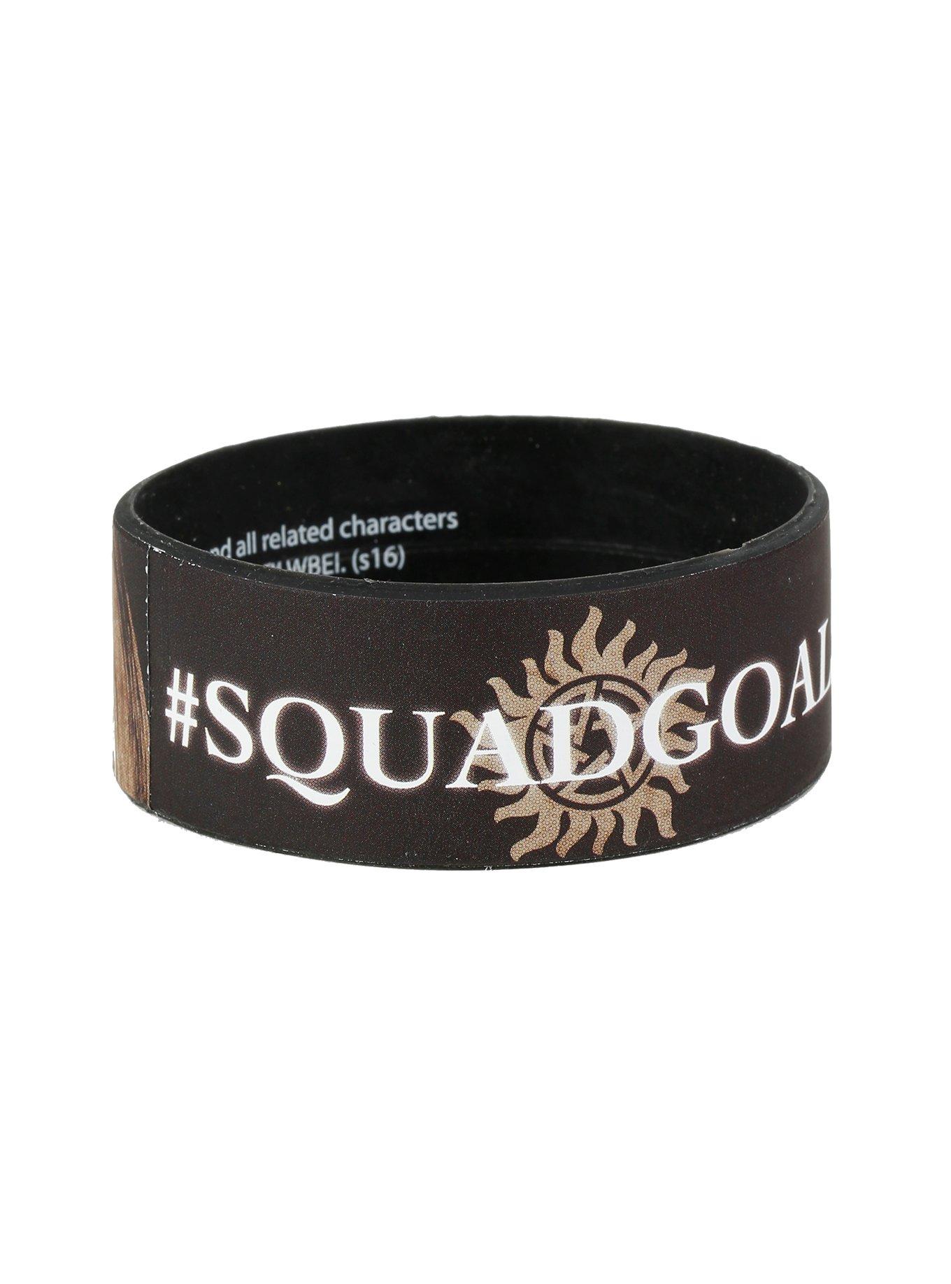 Supernatural Squad Goals Rubber Bracelet, , alternate
