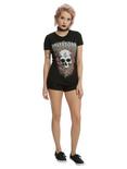 Halestorm Floral Skull Girls T-Shirt, , alternate