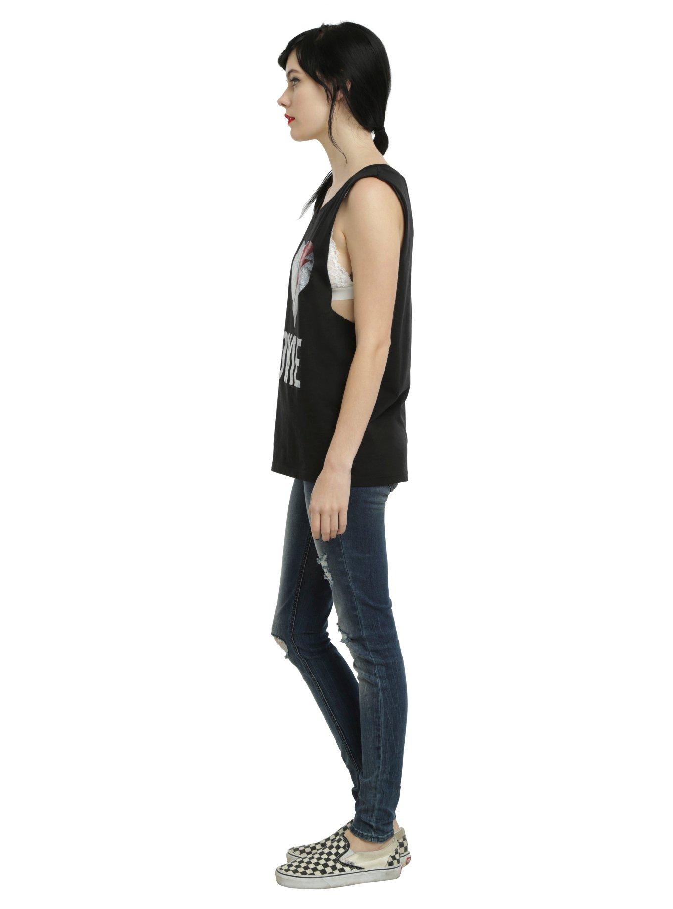 David Bowie I Heart Bowie Girls Muscle Top, , alternate