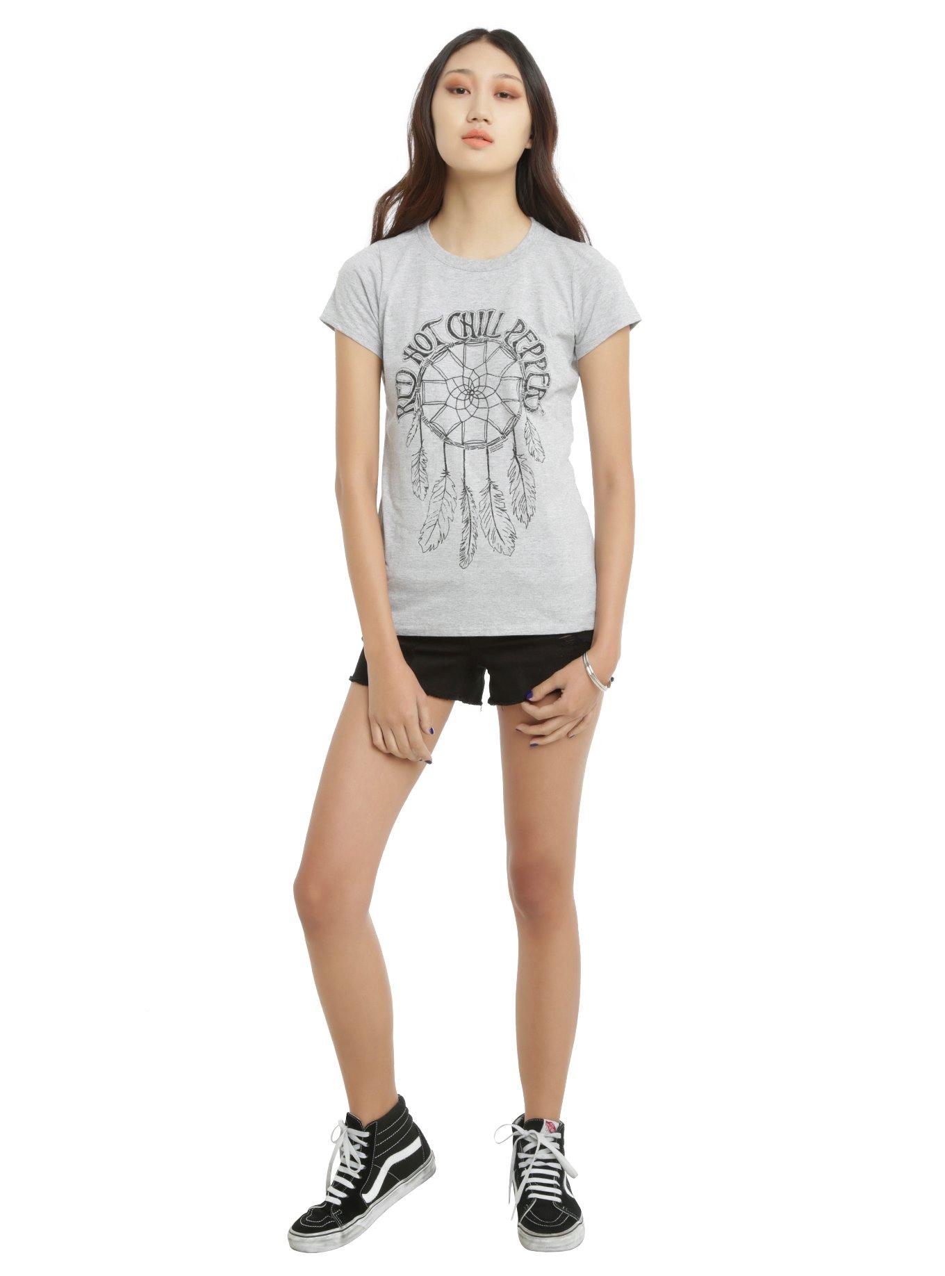 Red Hot Chili Peppers Dreamcatcher Logo Girls T-Shirt, , alternate