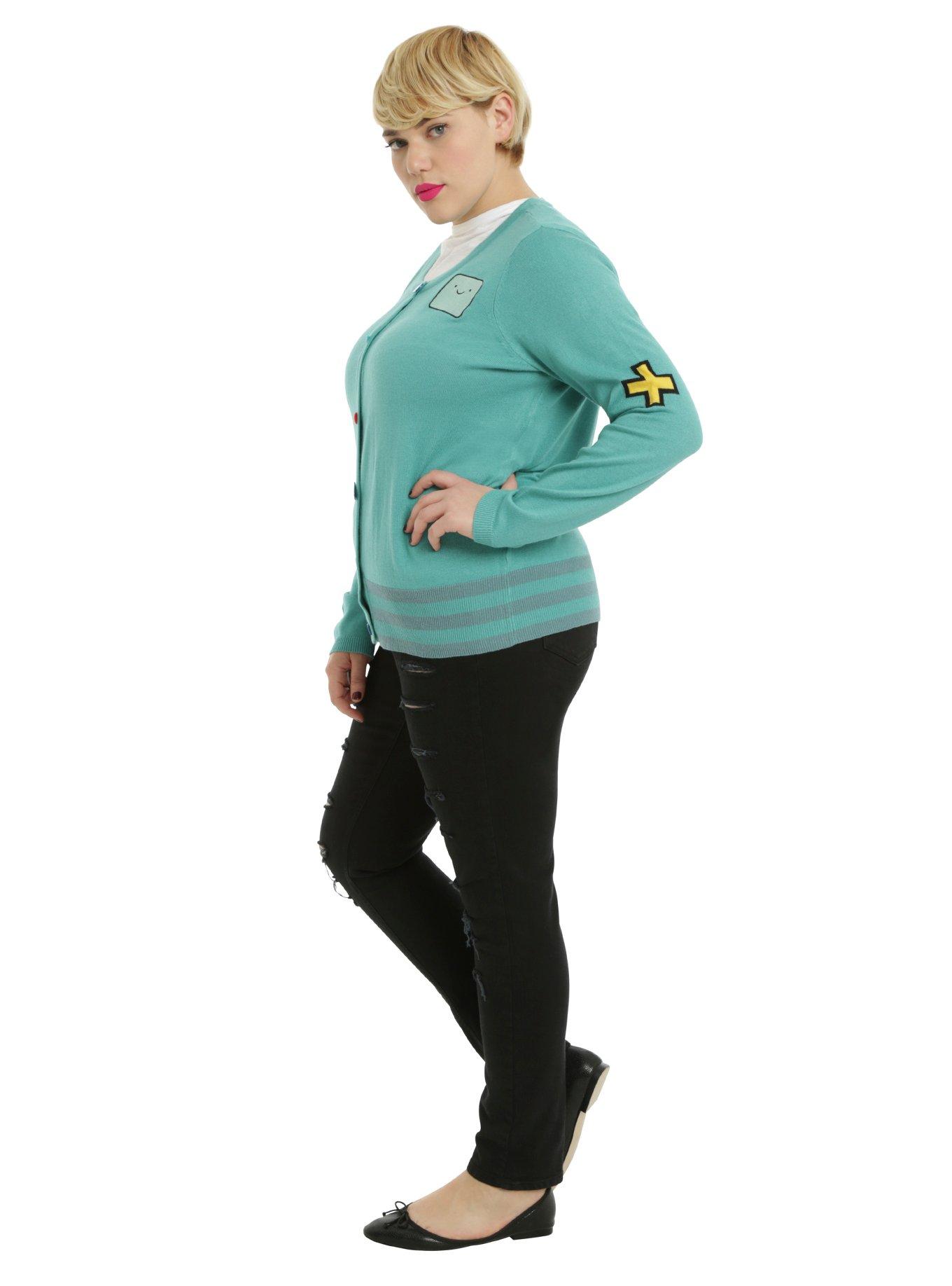 Cartoon Network Adventure Time BMO Girls Cardigan Plus Size, , alternate