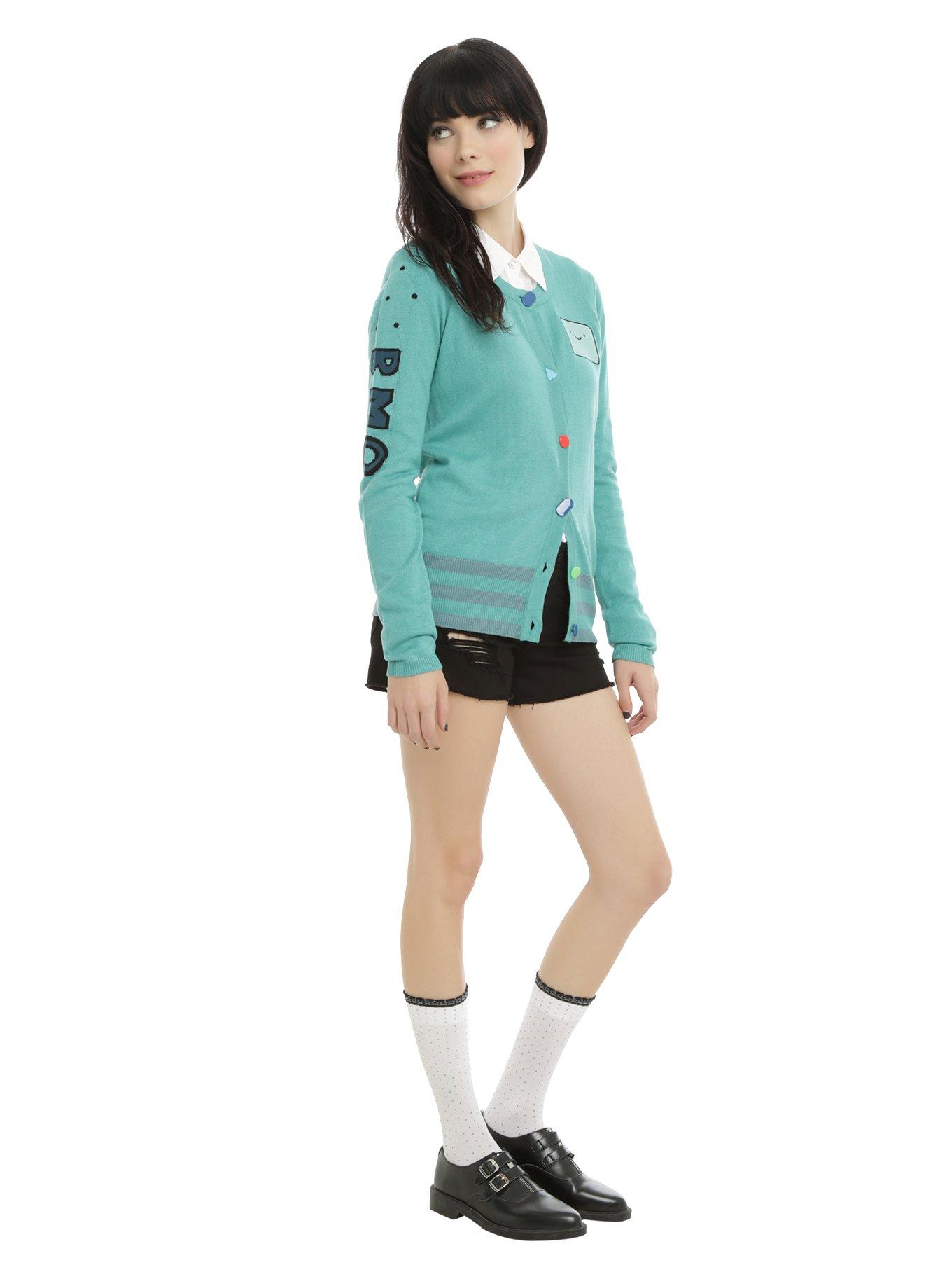 Cartoon Network Adventure Time BMO Girls Cardigan, , alternate