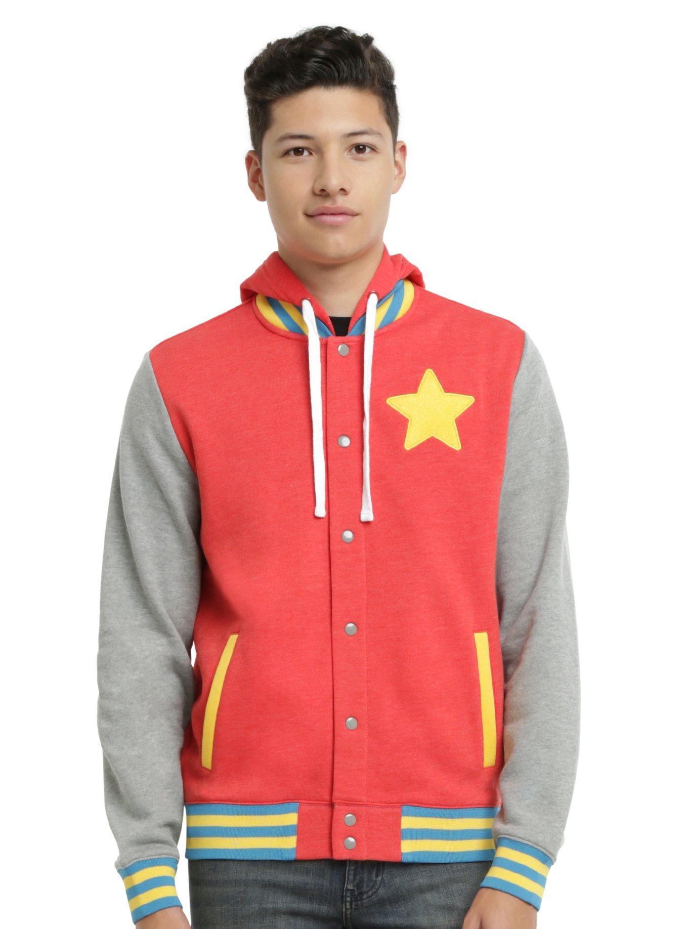 Steven Universe Star Cheeseburger Varsity Hoodie, , alternate