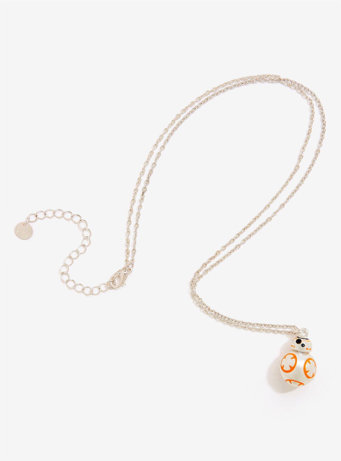 Star Wars BB-8 Sterling Silver Plated Necklace, , alternate