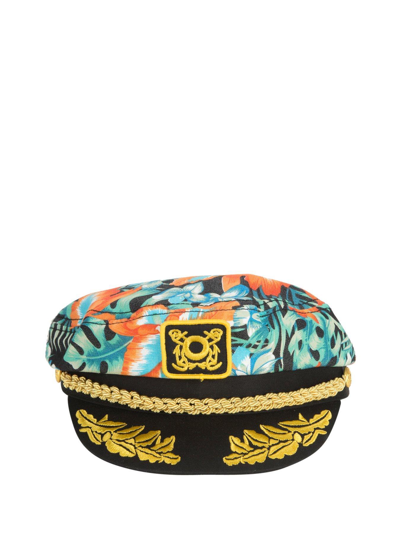 Floral Captains Hat, , alternate