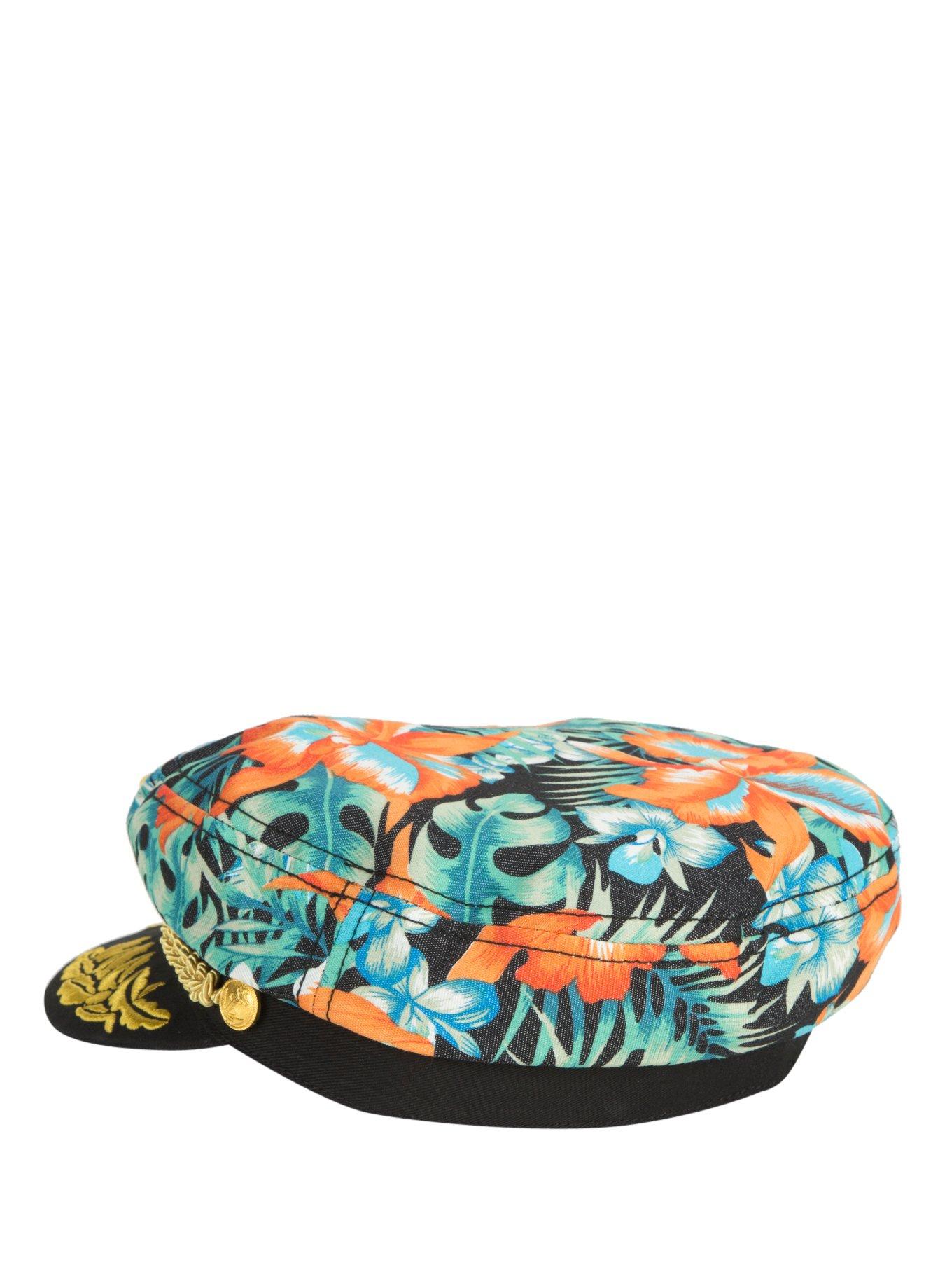 Floral Captains Hat, , alternate