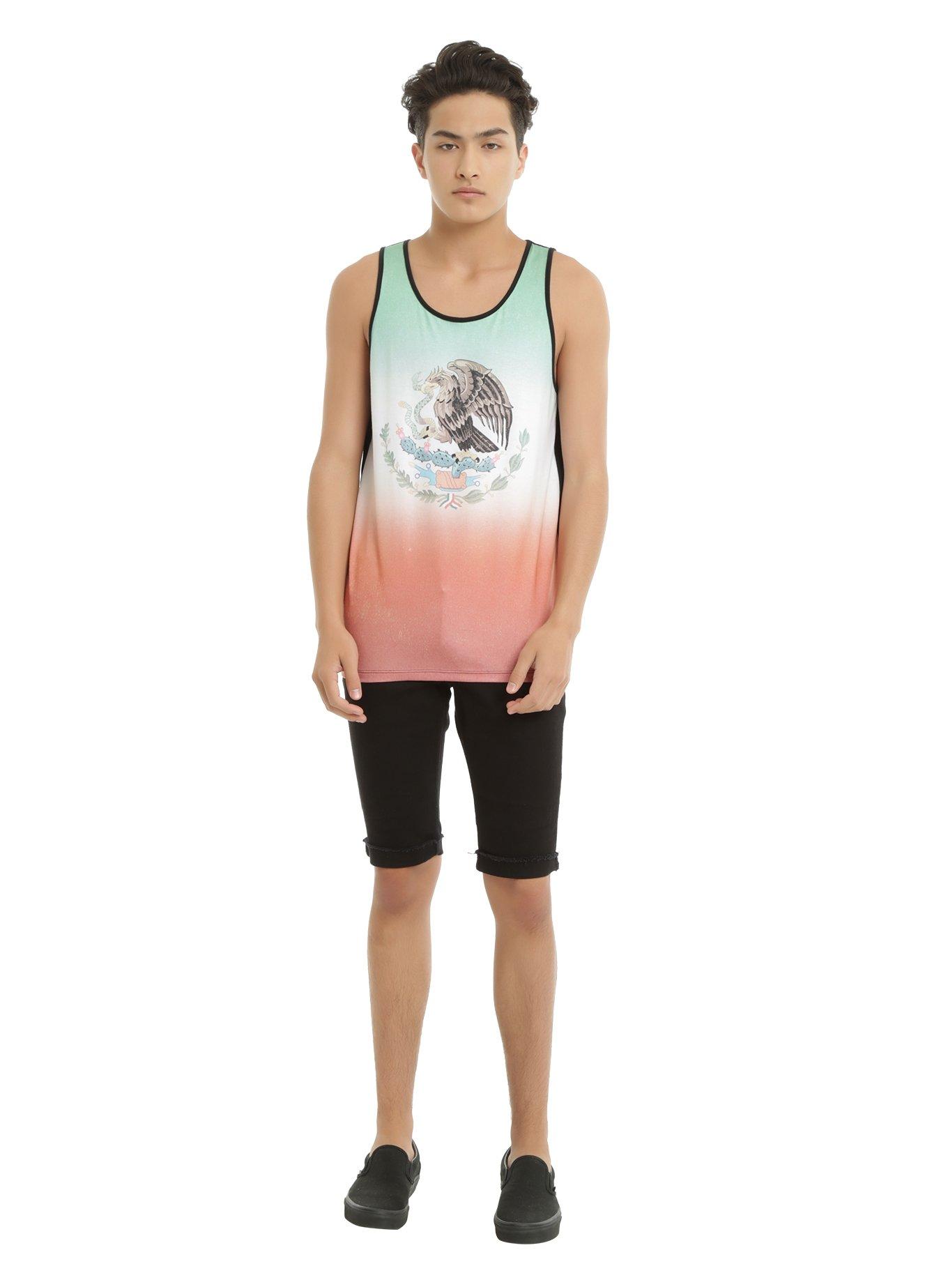 XXX RUDE Mexican Flag Sublimation Tank Top, , alternate