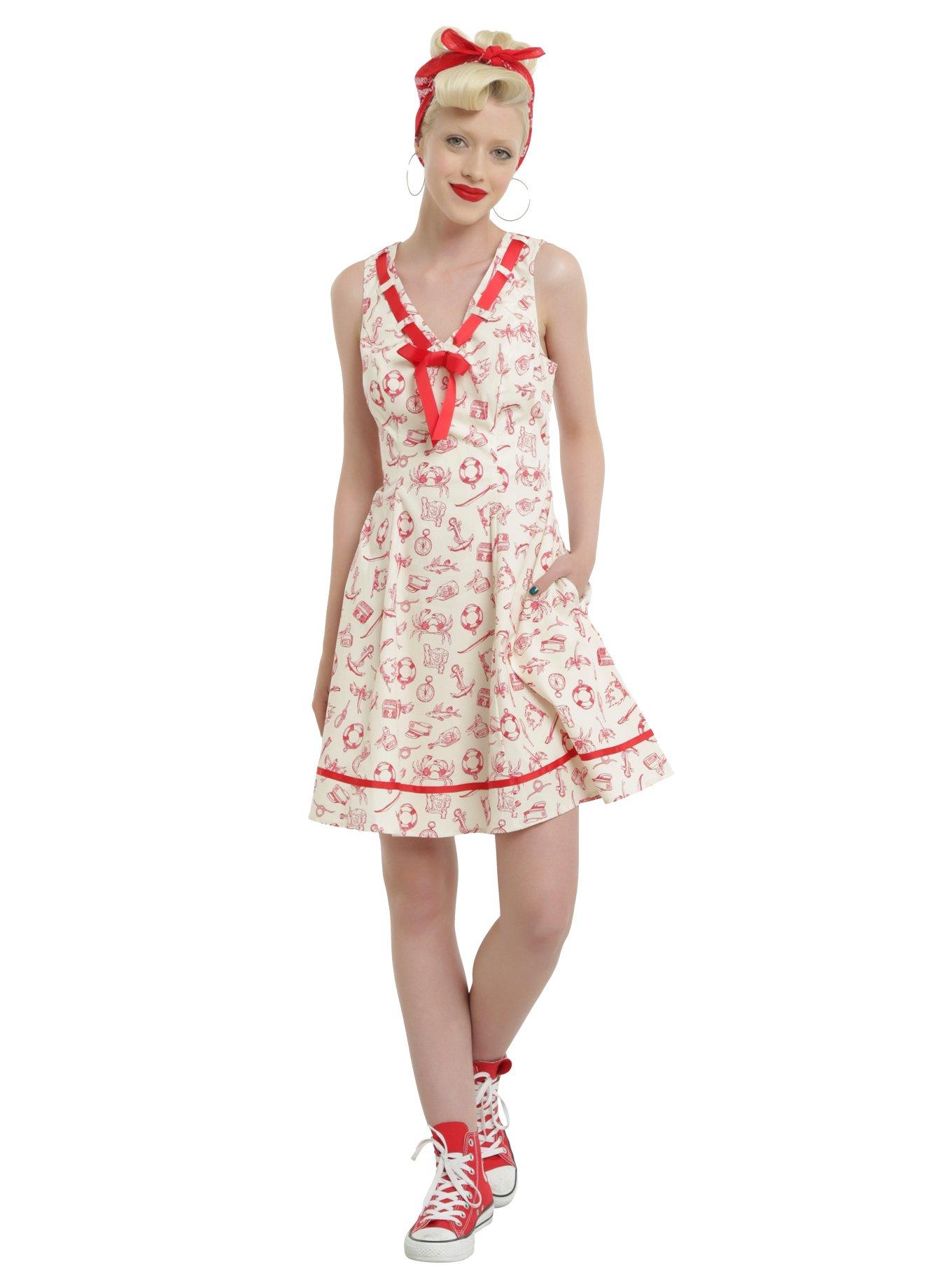 Hell Bunny Alizea Mini Dress, , alternate