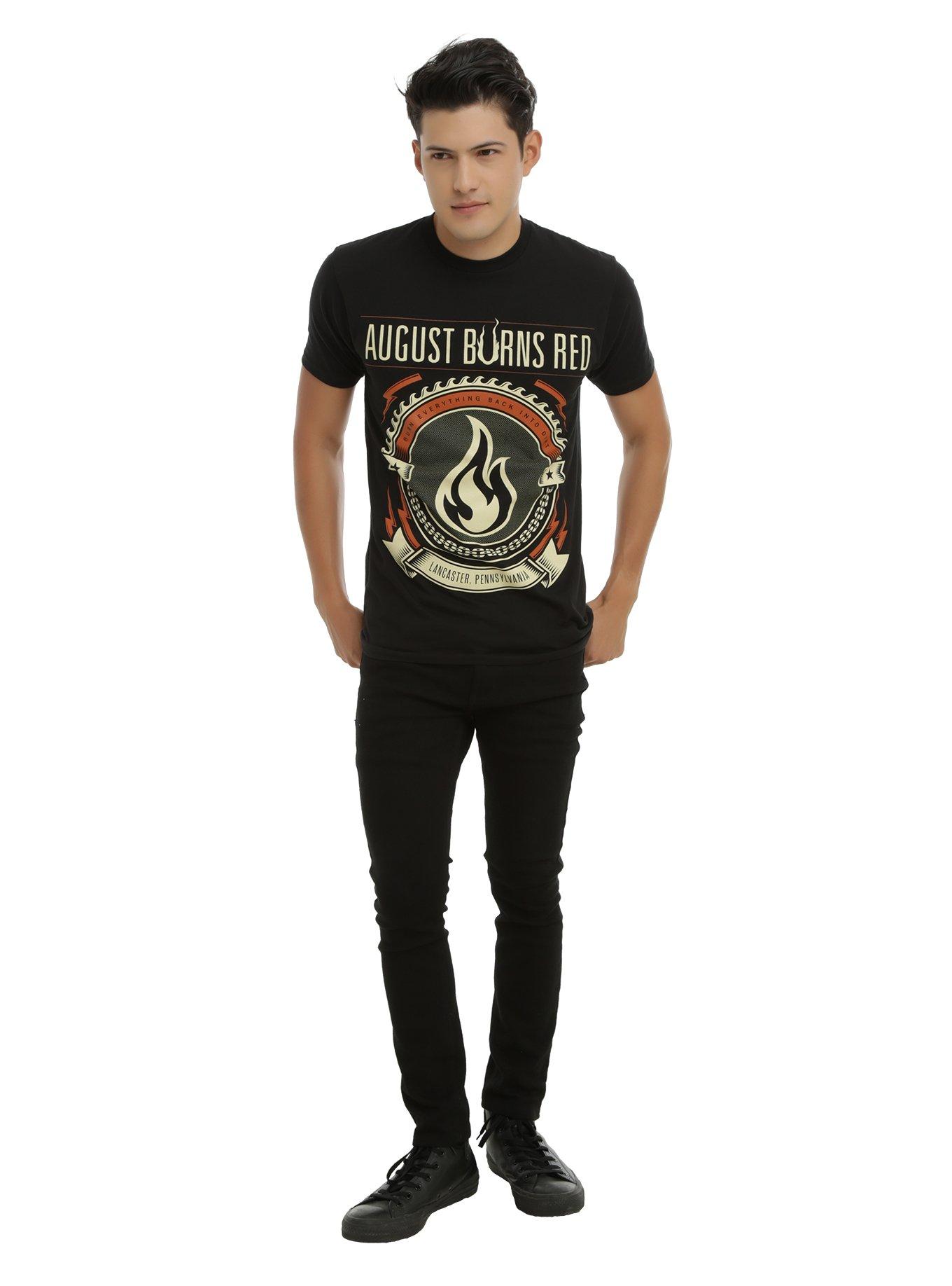 August Burns Red Flame Crest T-Shirt, , alternate