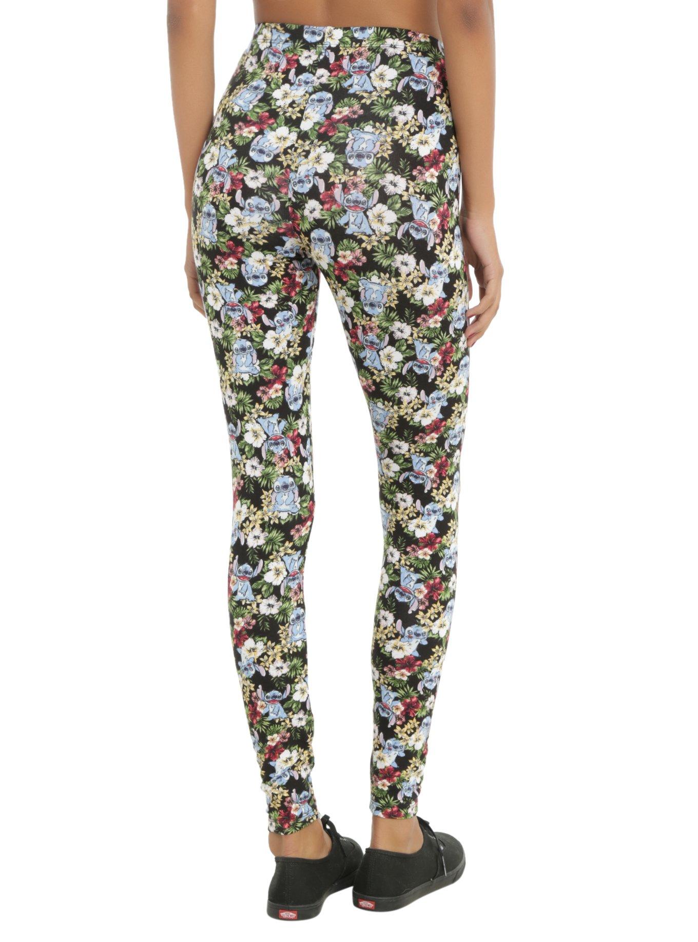 Disney Lilo & Stitch Floral Leggings, , alternate