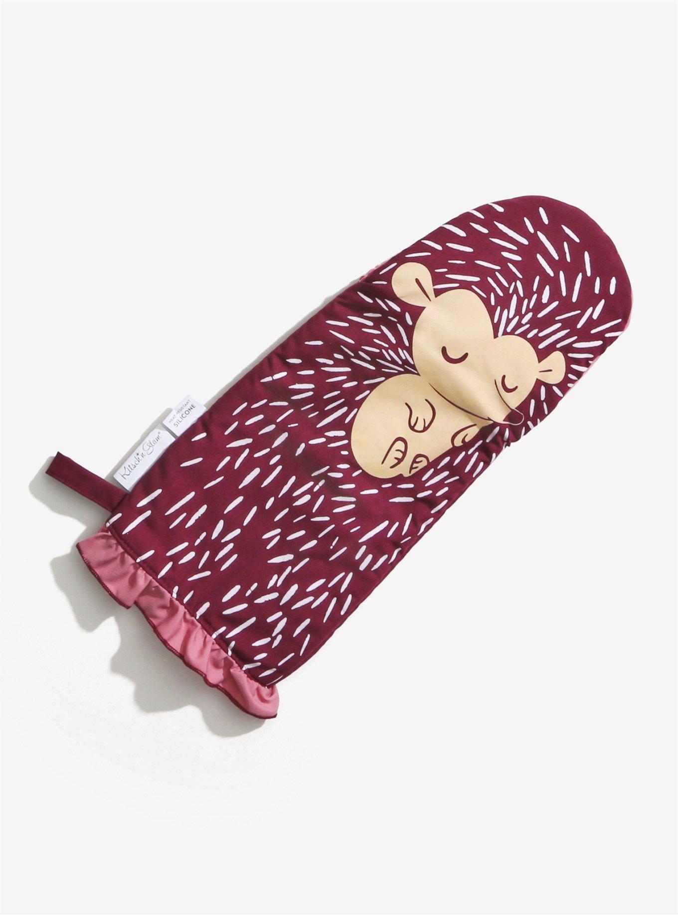 Kitsch&rsquo;n Glam Hedgehog Apron And Oven Mitt Set, , alternate