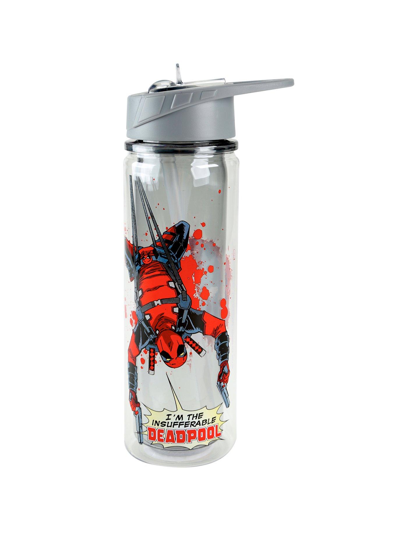 Marvel Deadpool Flying Splatter Water Bottle, , alternate - view 2