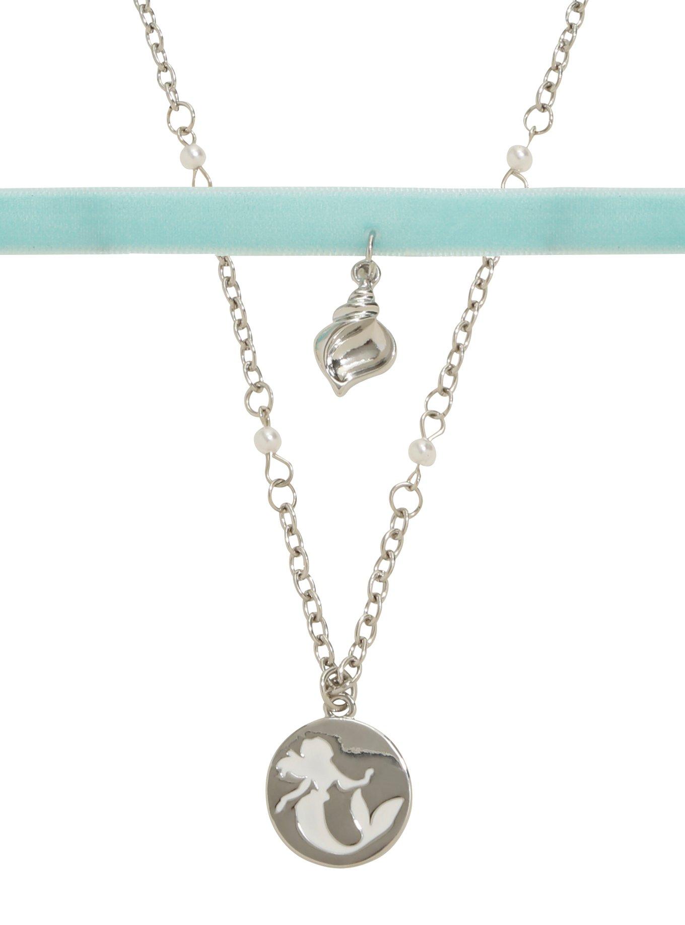 Disney The Little Mermaid Choker & Necklace Set, , alternate