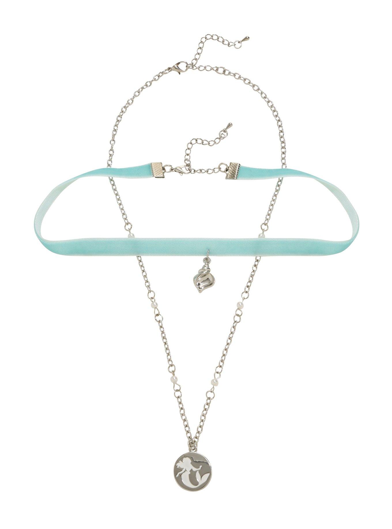 Disney The Little Mermaid Choker & Necklace Set, , alternate